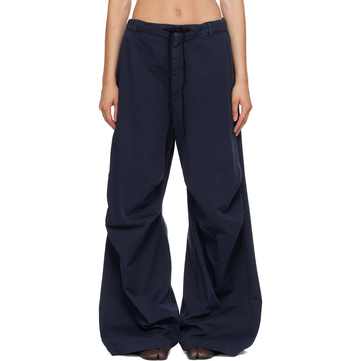 MM6 Maison Margiela Navy Overdyed Trousers