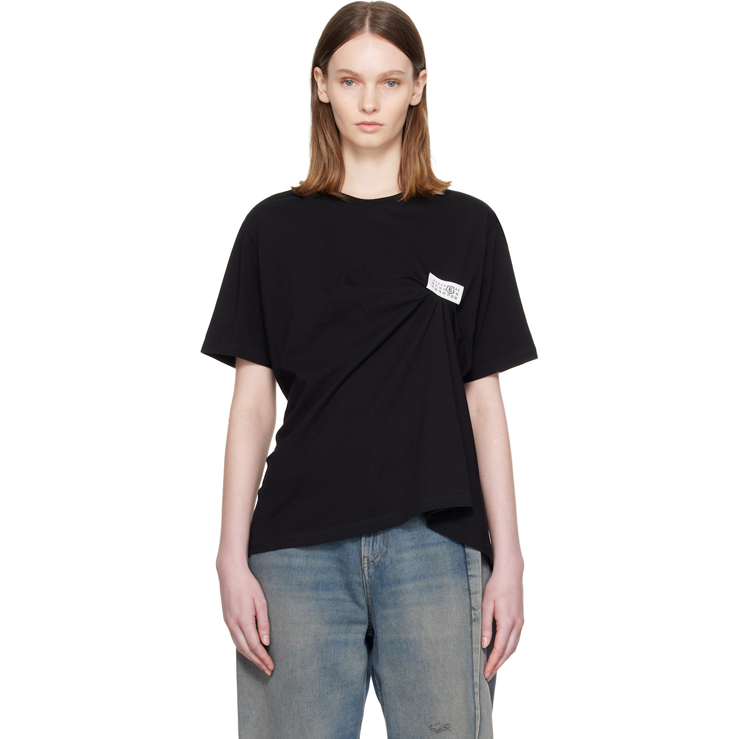MM6 Maison Margiela Black Patch T-shirt