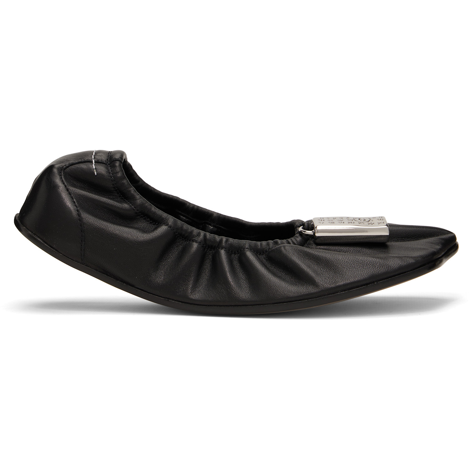 MM6 Maison Margiela Black Numeric Anatomic Ballerina Flats