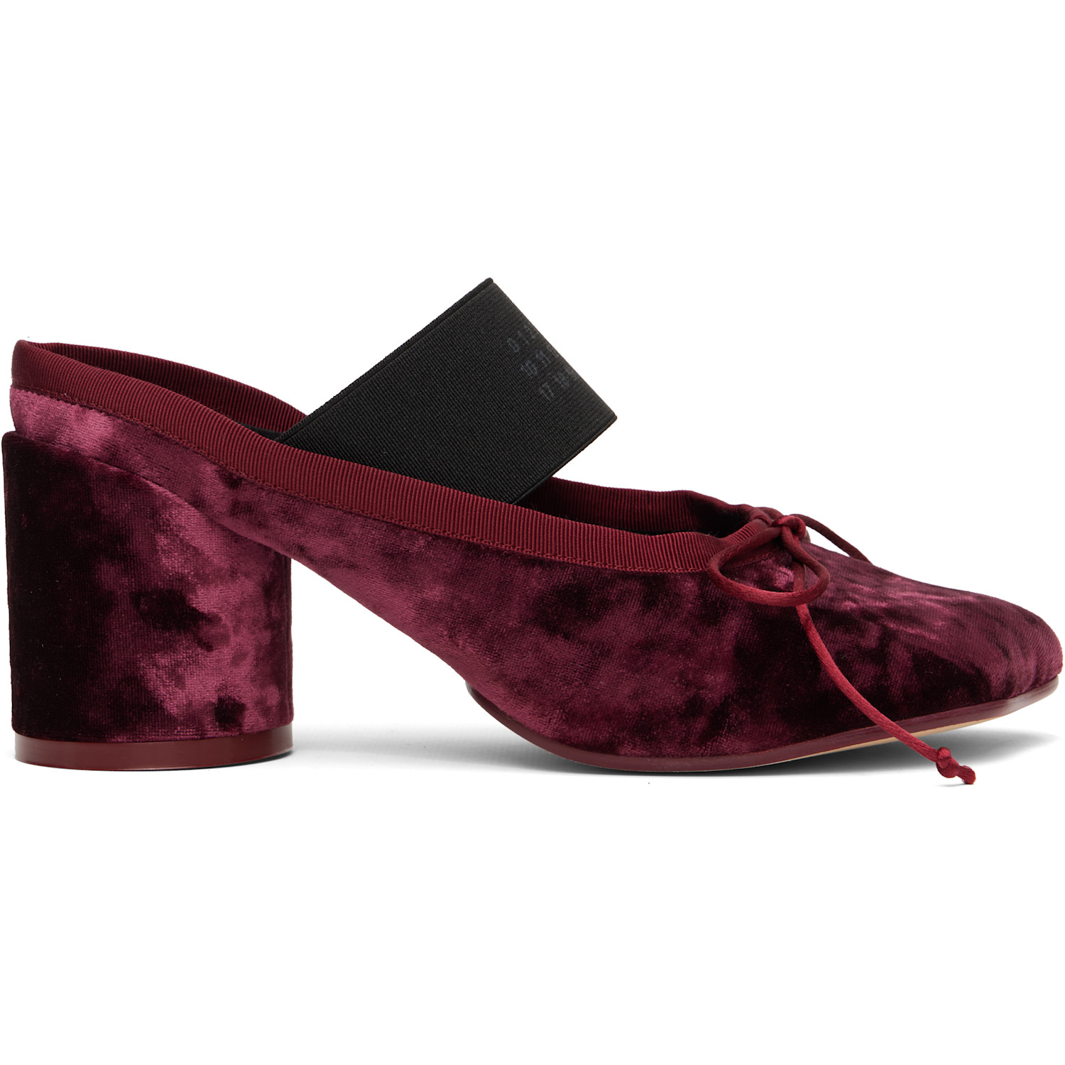MM6 Maison Margiela Burgundy Anatomic Numeric Sandal Heels