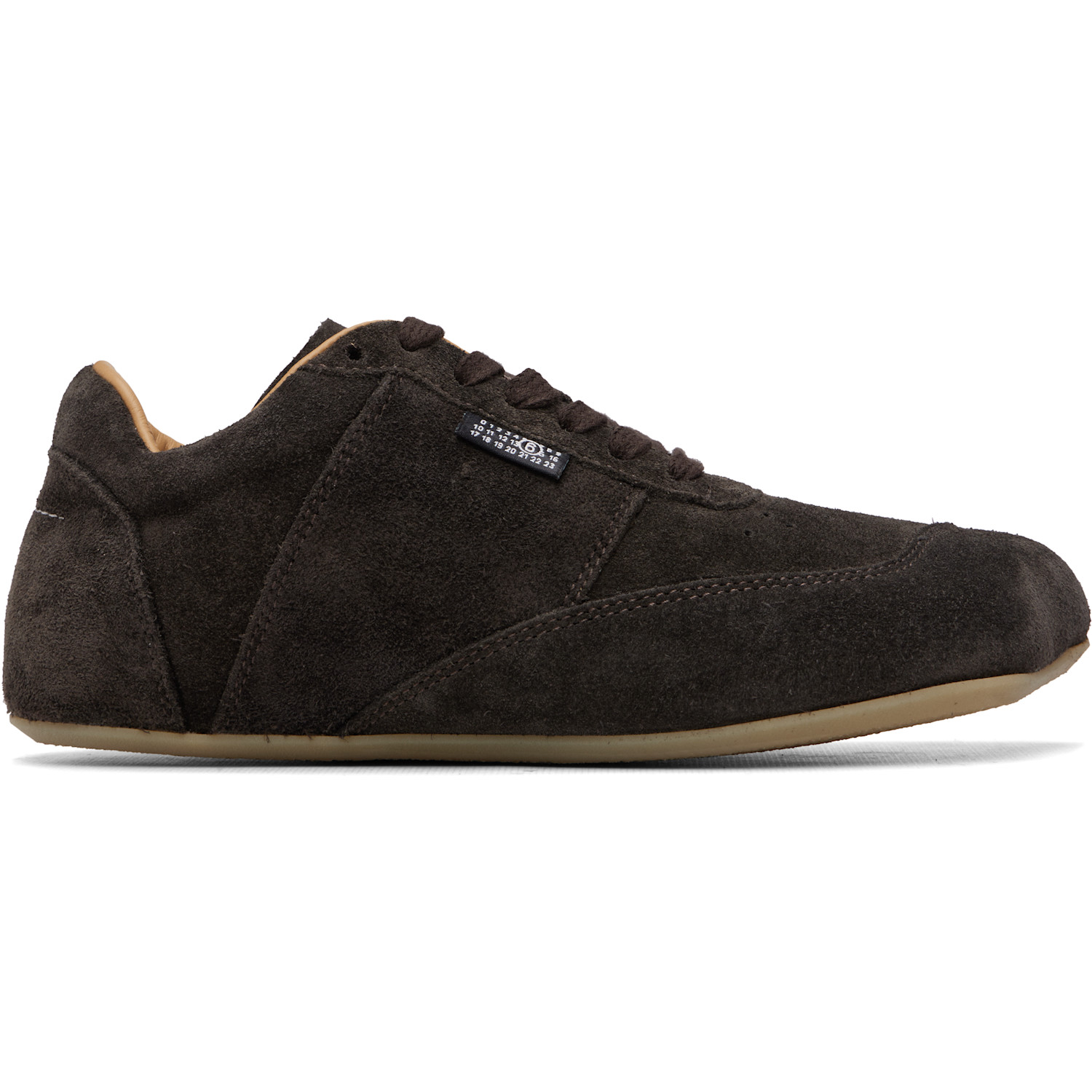 MM6 Maison Margiela Brown Suede Sneakers