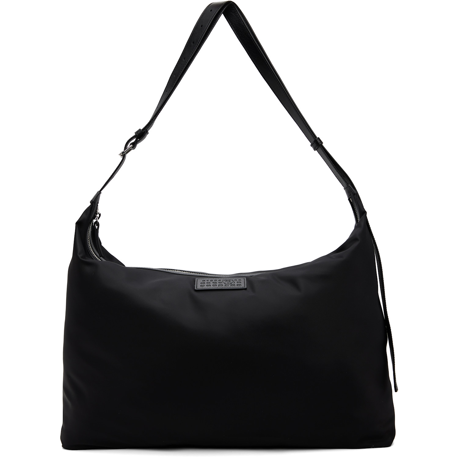 MM6 Maison Margiela Black Nylon Twill Crossbody Bag
