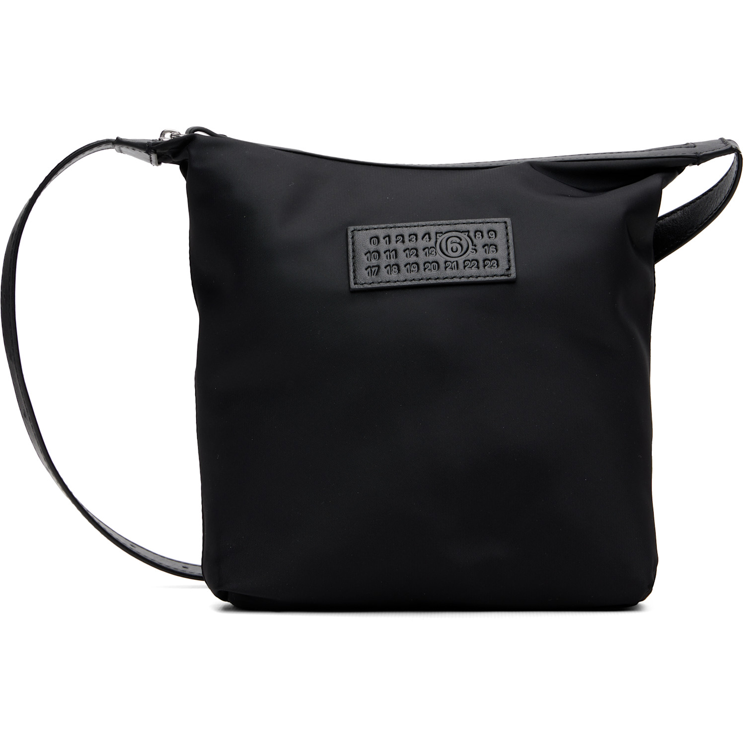 MM6 Maison Margiela Black Numeric Vertical Crossbody Bag
