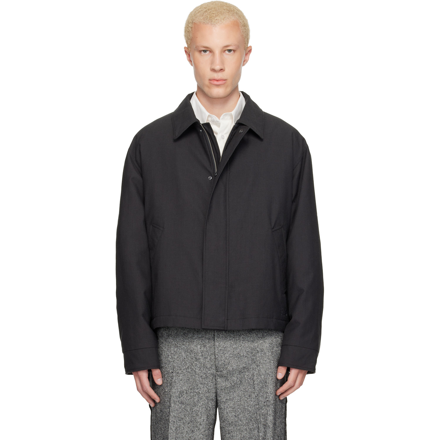 MM6 Maison Margiela Gray Insulated Cotton Wool Jacket