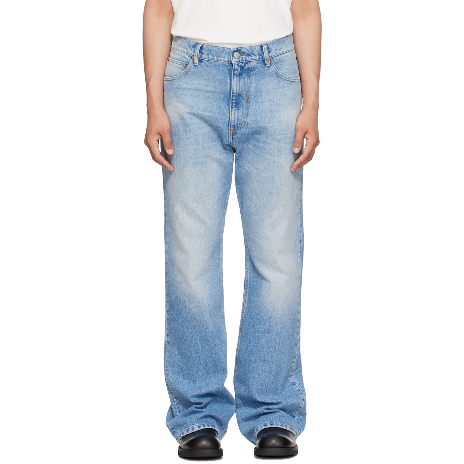 MM6 Maison Margiela Blue Bootcut Jeans