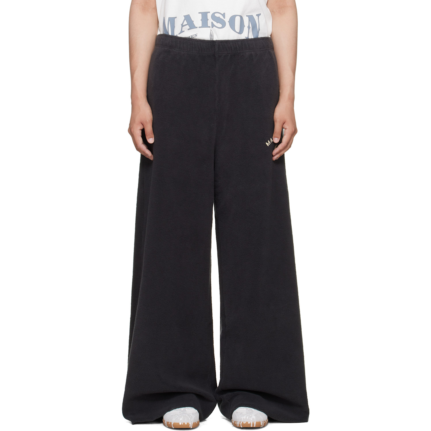 MM6 Maison Margiela Gray Fleece Sweatpants