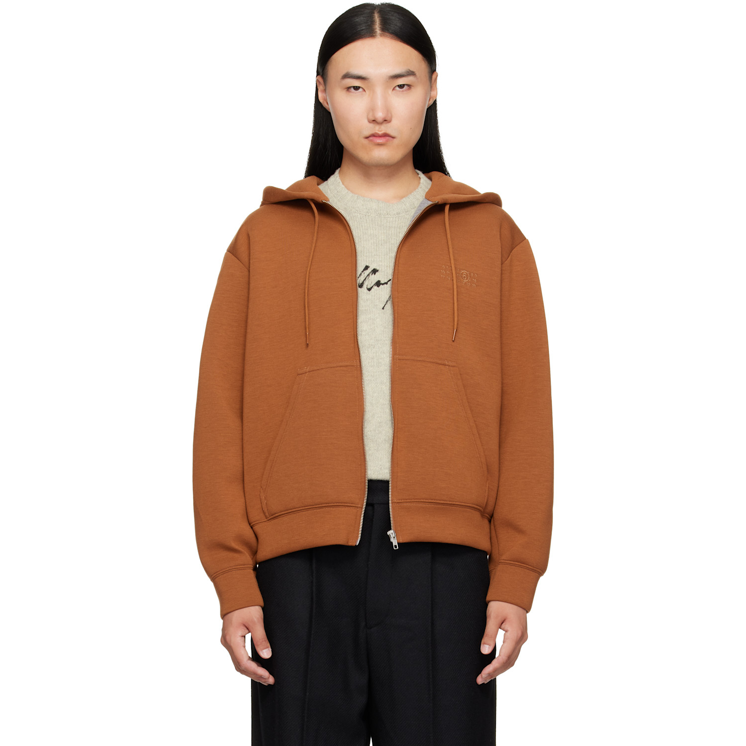 MM6 Maison Margiela Tan Sweat Hoodie