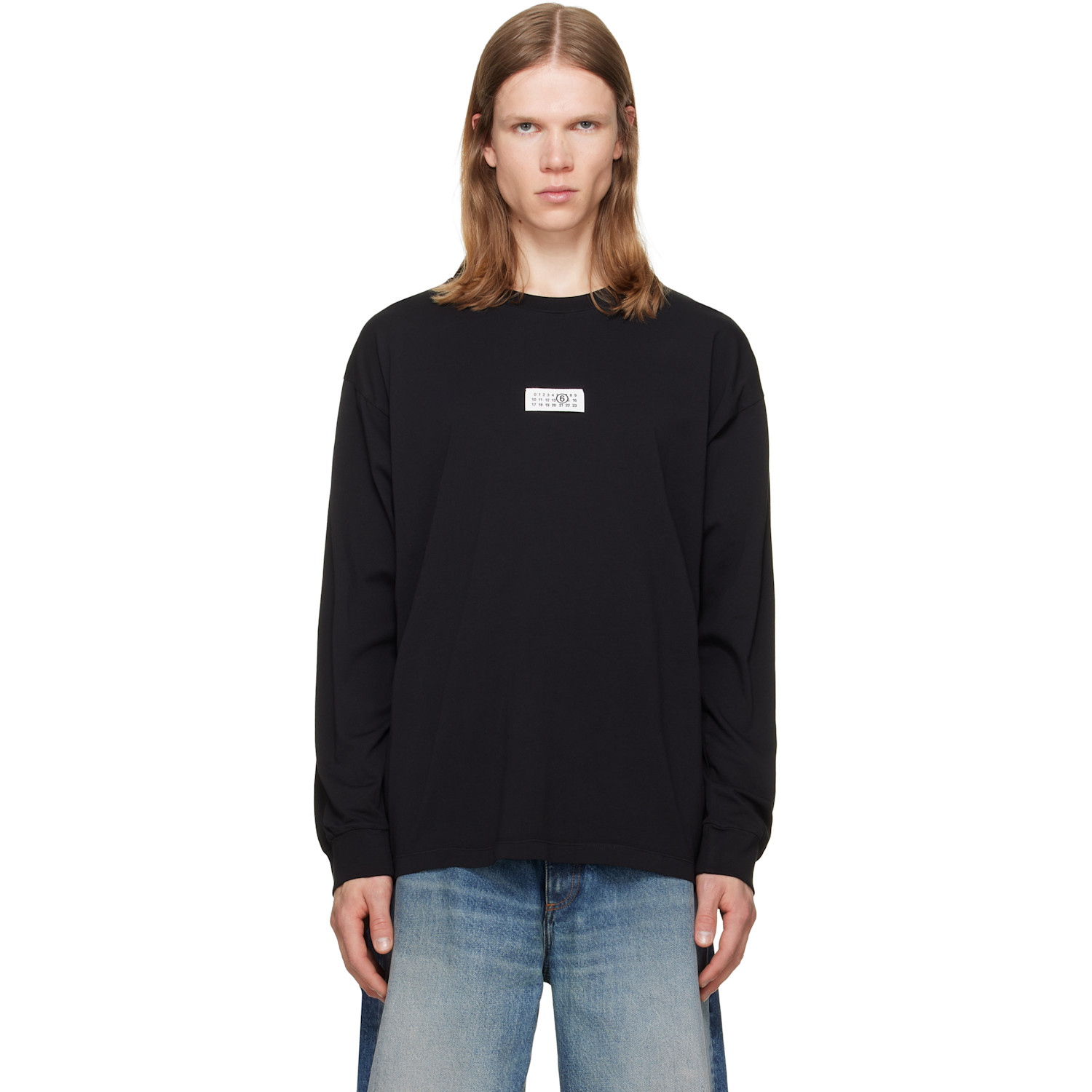 MM6 Maison Margiela Black Cotton T-shirt