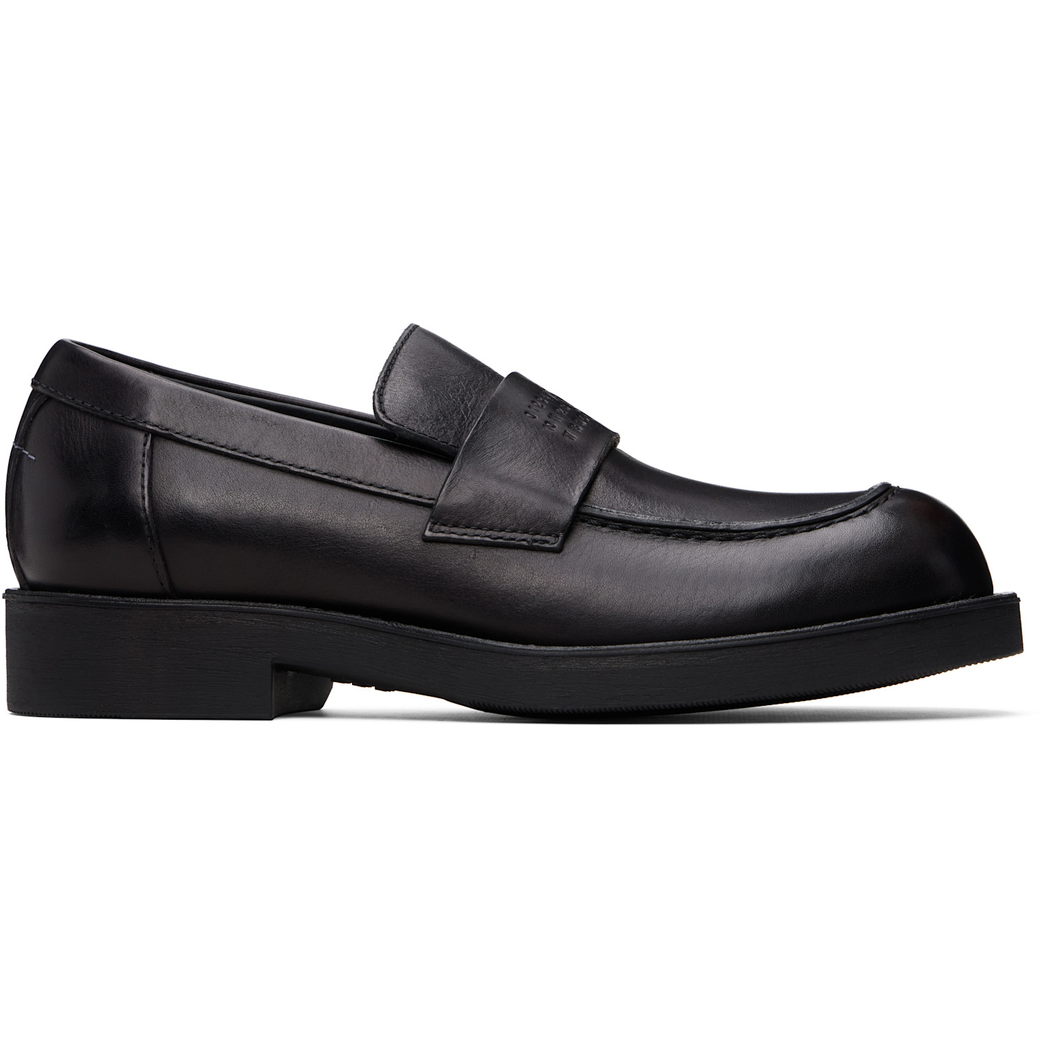 MM6 Maison Margiela Black City Biker Loafers