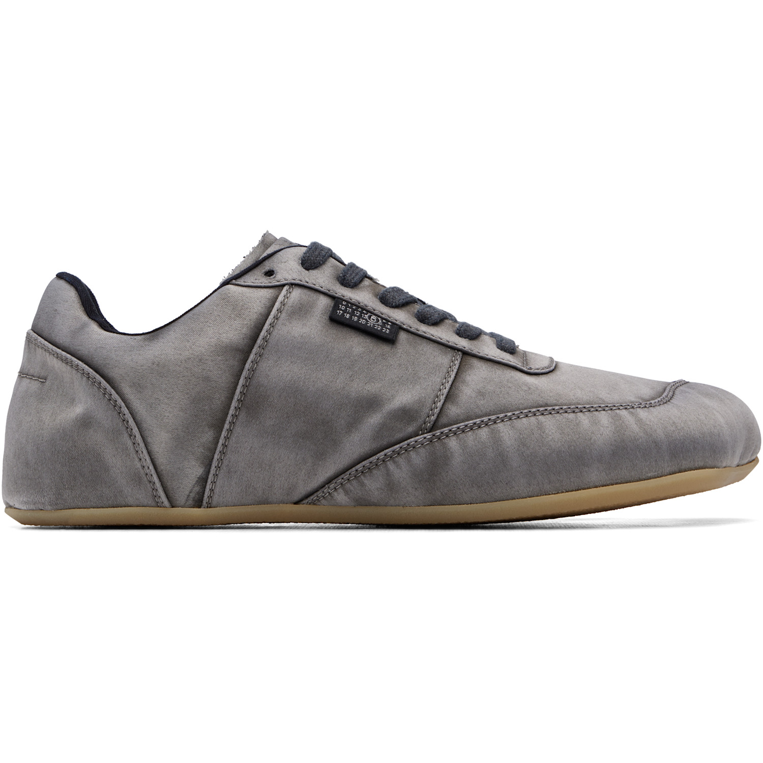 MM6 Maison Margiela Gray Satin Sneakers