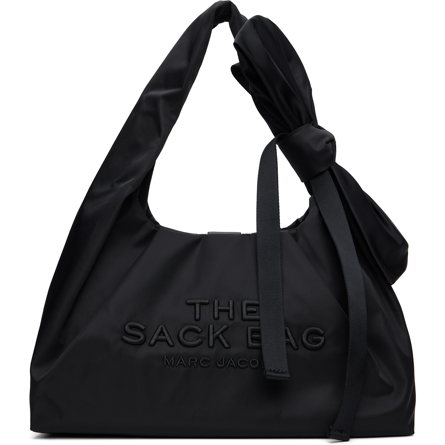 Marc Jacobs Black 'The Bow Nylon Sack' Tote