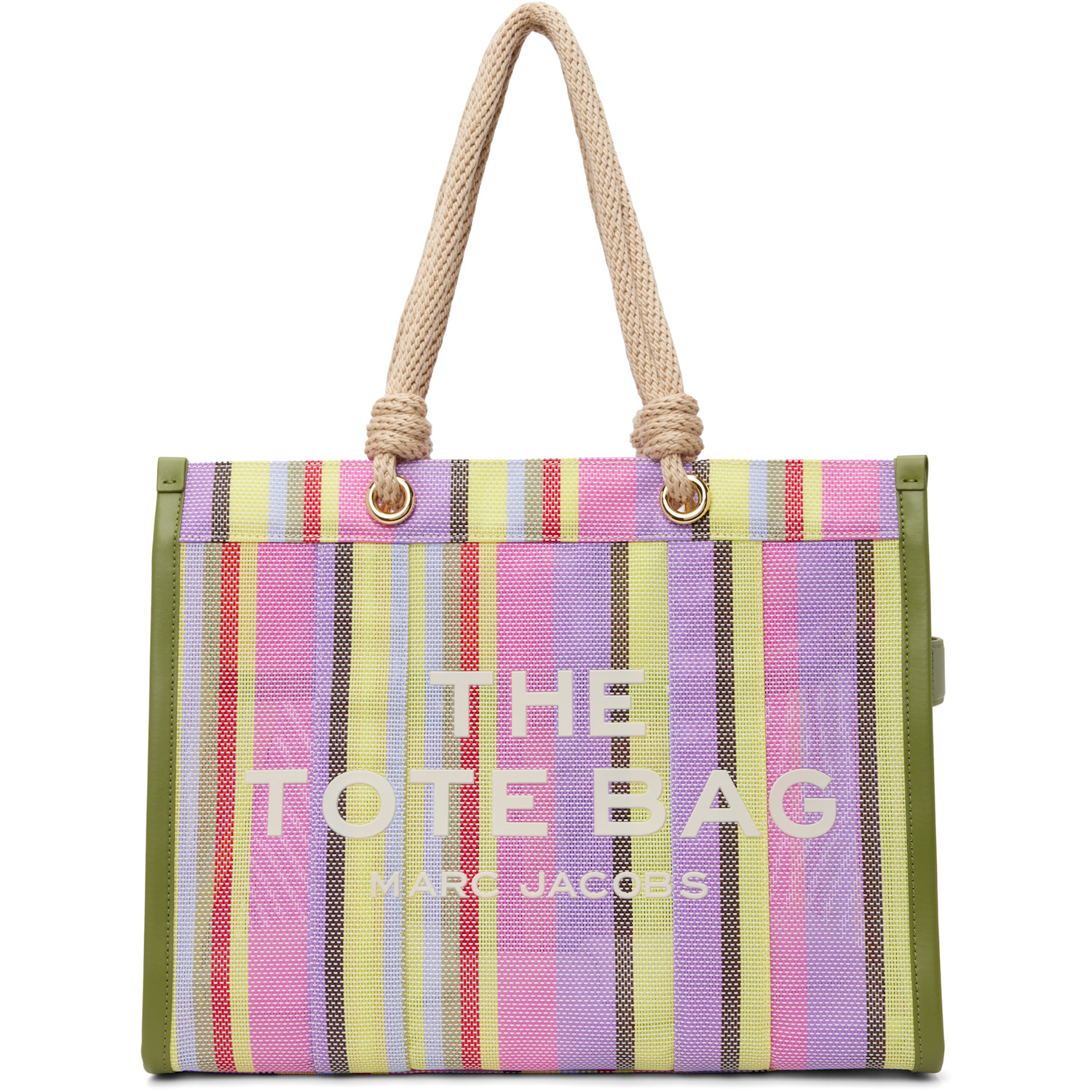 Marc Jacobs Multicolor 'The Stripe Mesh Large' Tote