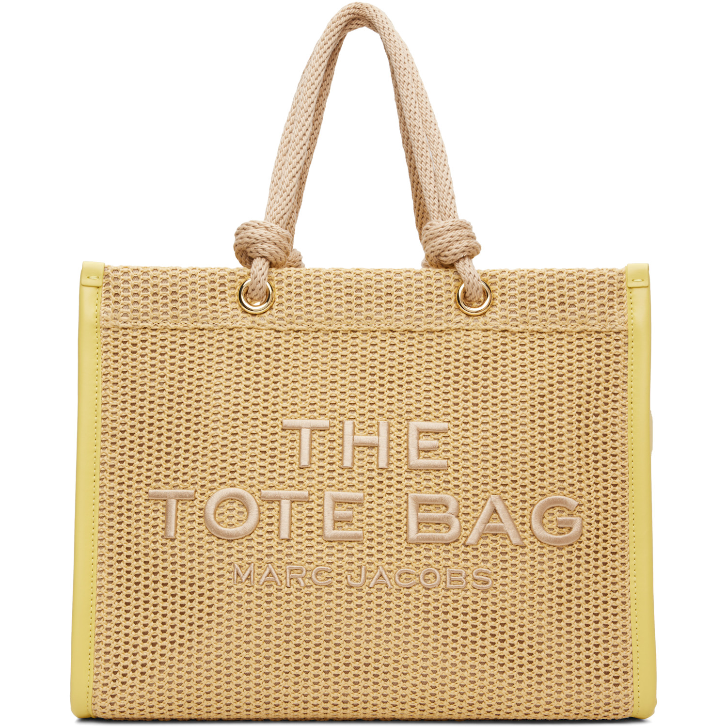 Marc Jacobs Beige 'The Woven Rope Large' Tote