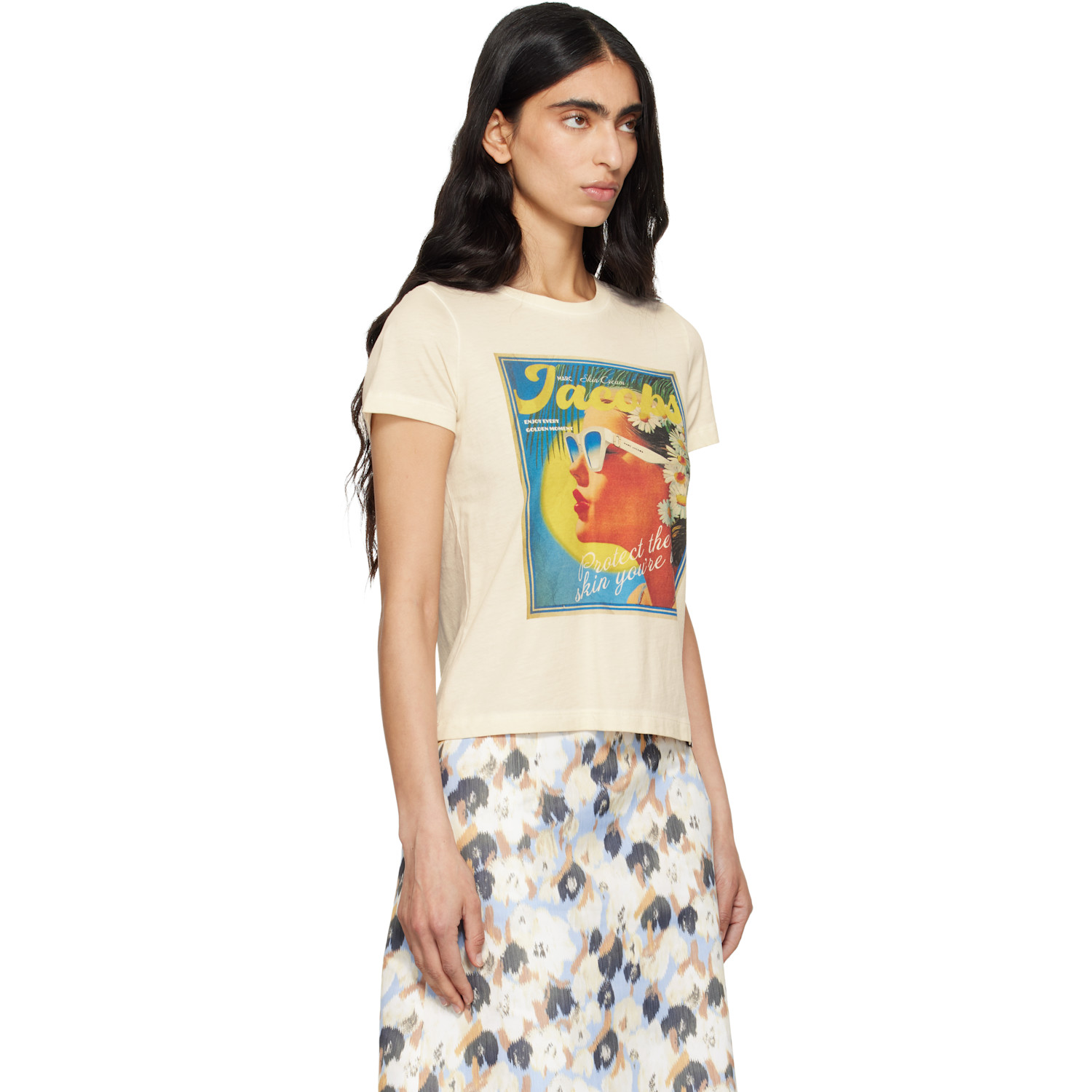  Marc Jacobs Off-white Sun Poster Femme T-shirt 