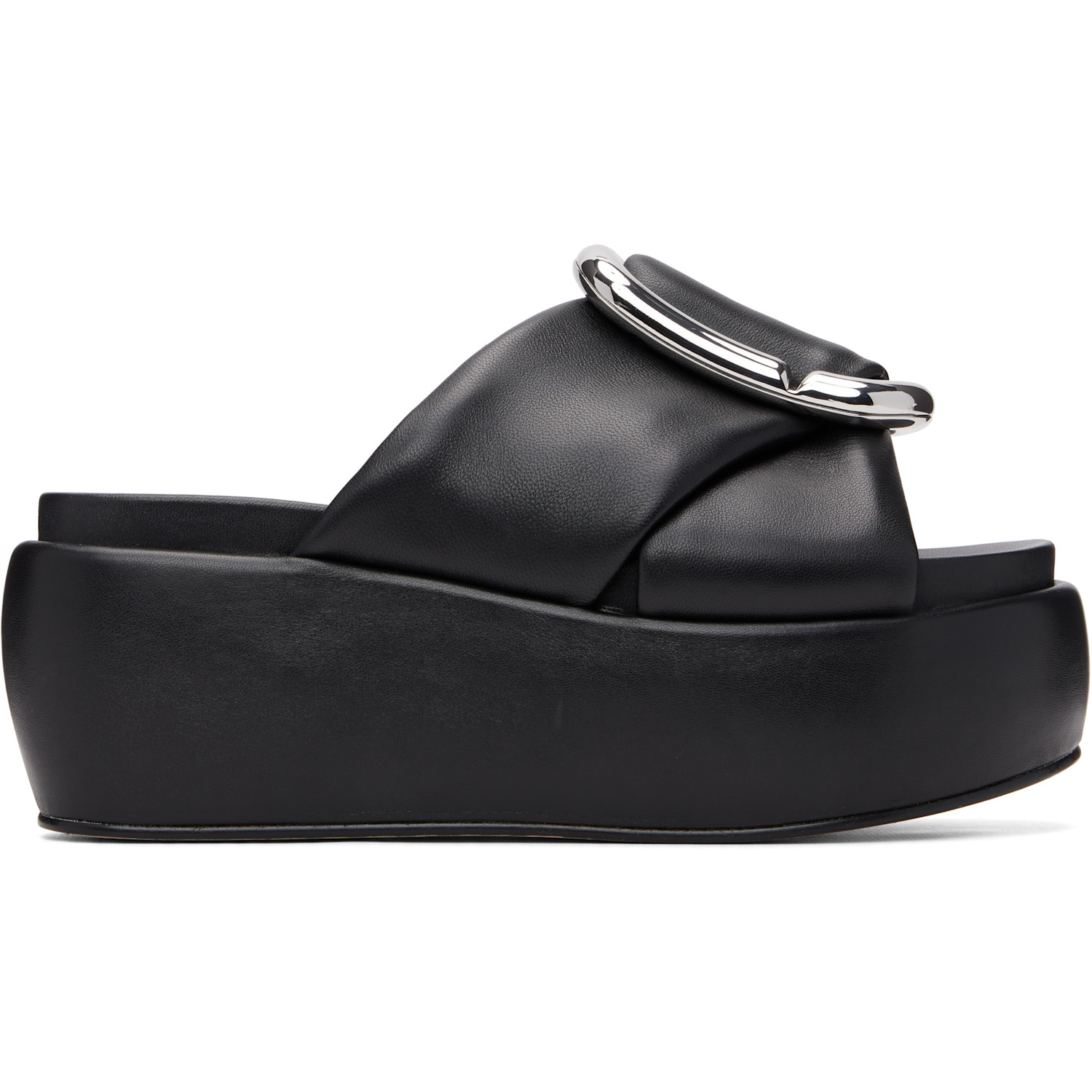 Marc Jacobs Black 'The Pop J Marc' Platform Sandals