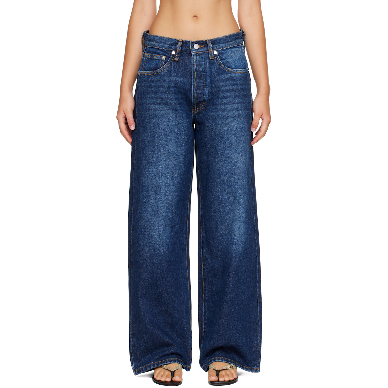 St. Agni Blue Classic Mid Rise Jeans