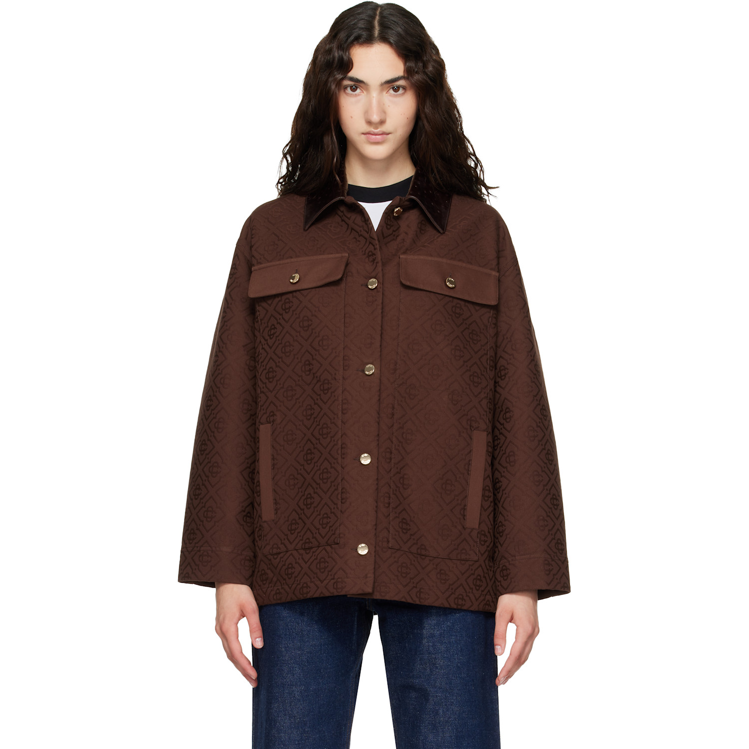 Casablanca Brown Workwear Jacket