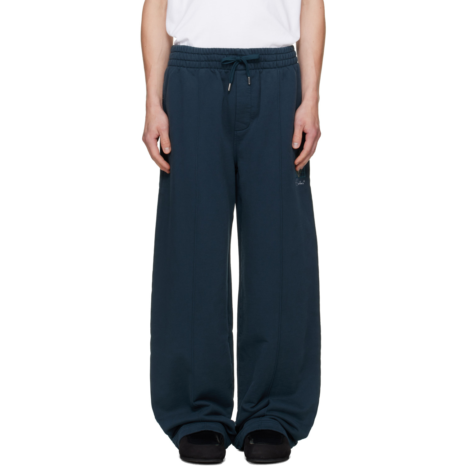 Casablanca Navy Géometrie Sacrée Sweatpants