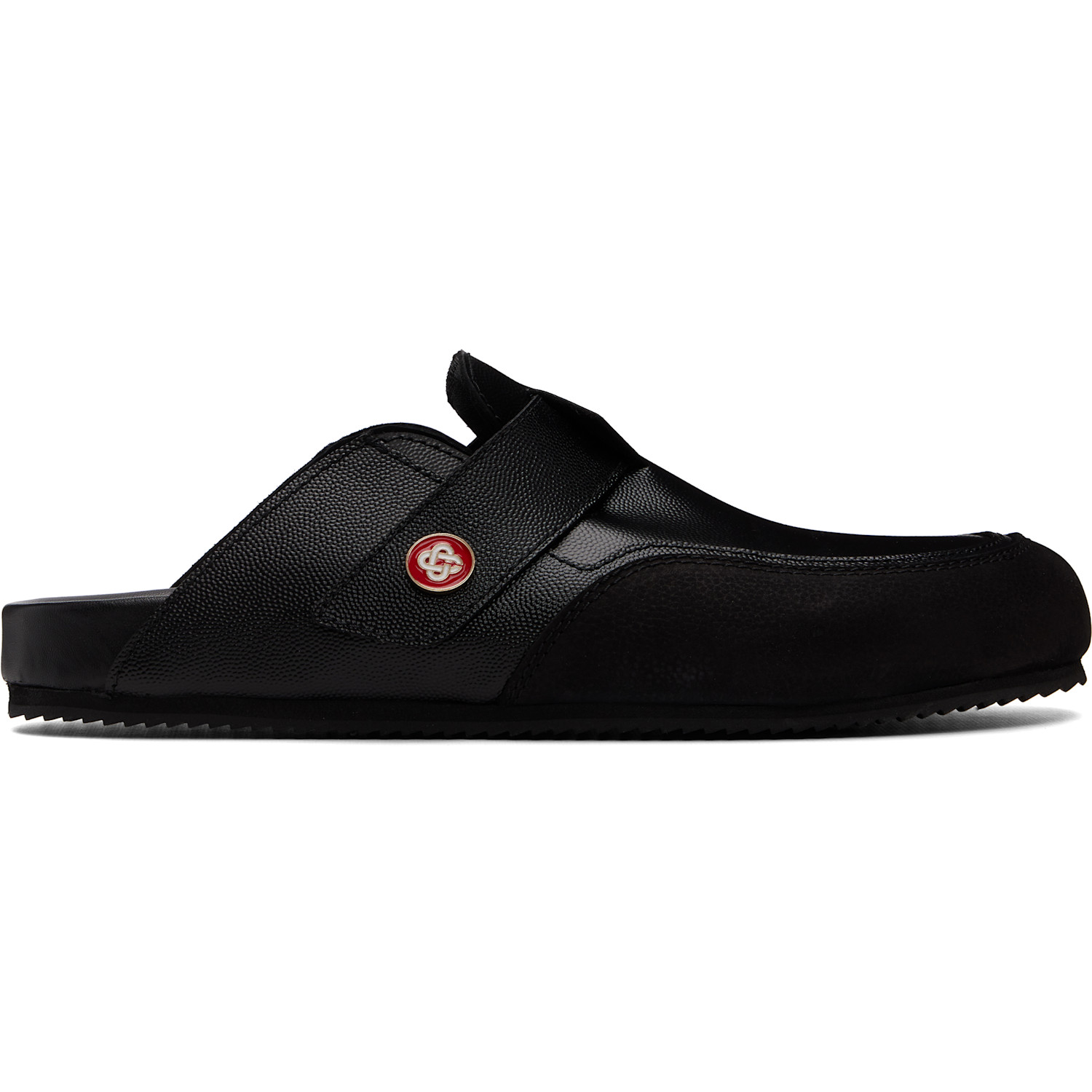 Casablanca Black Outdoor Mule Loafers