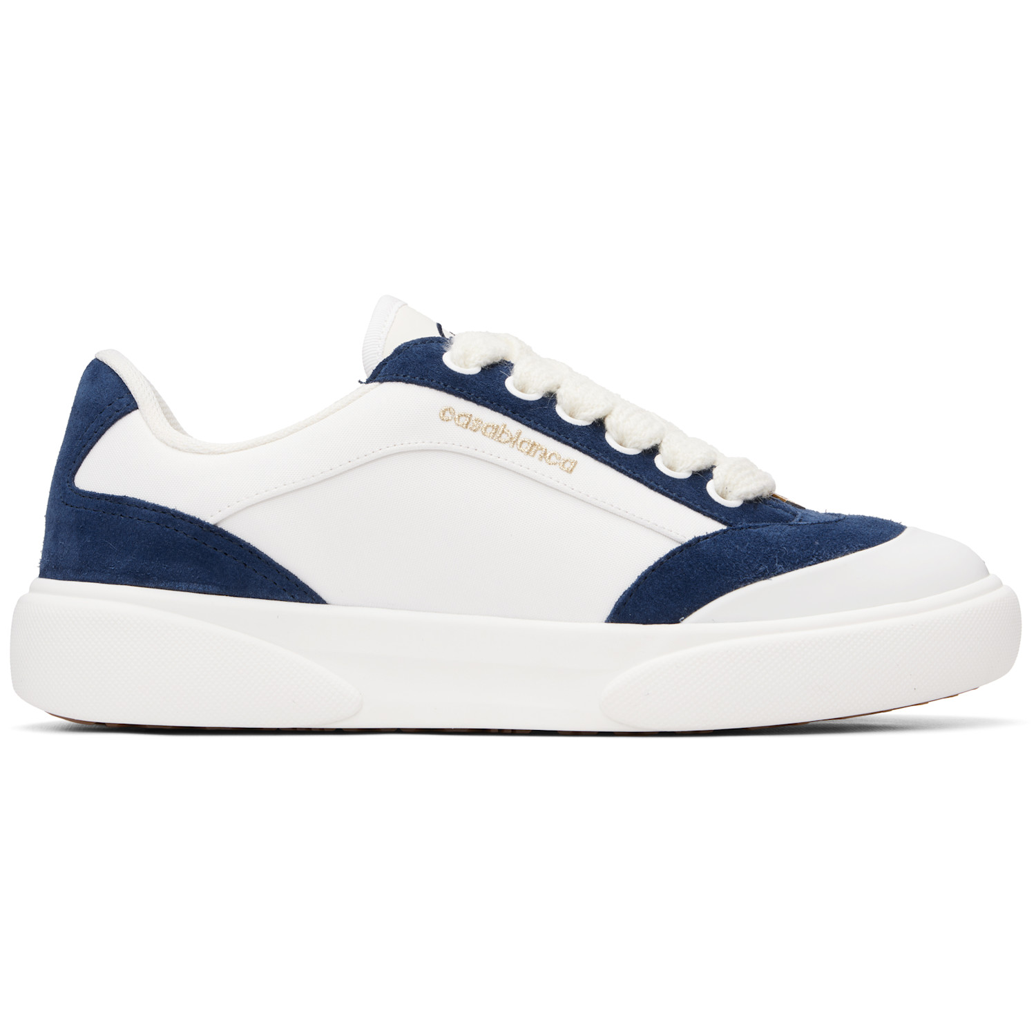 Casablanca White & Navy Del Mar Sneakers