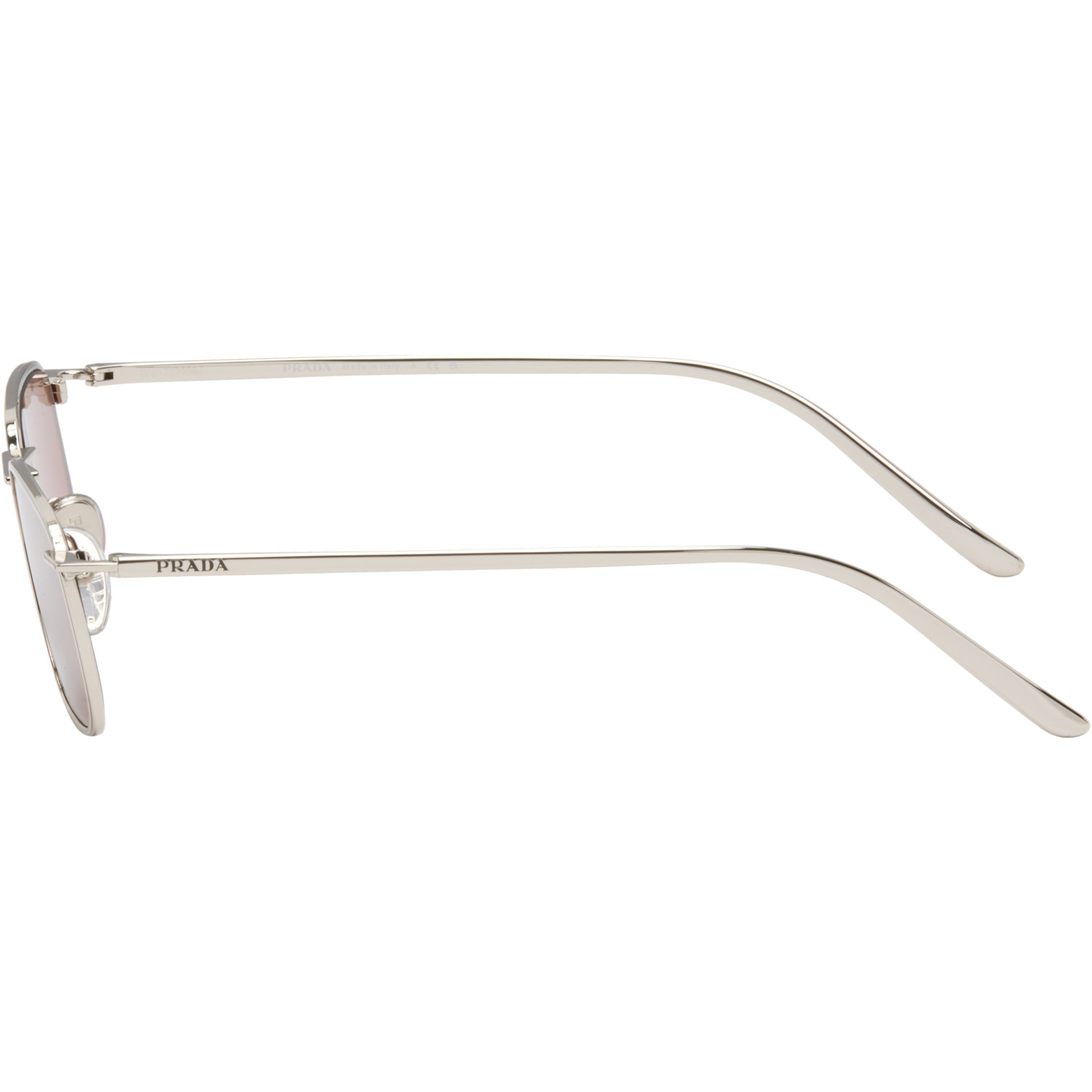 Prada Silver Pr D52s Sunglasses In Silver