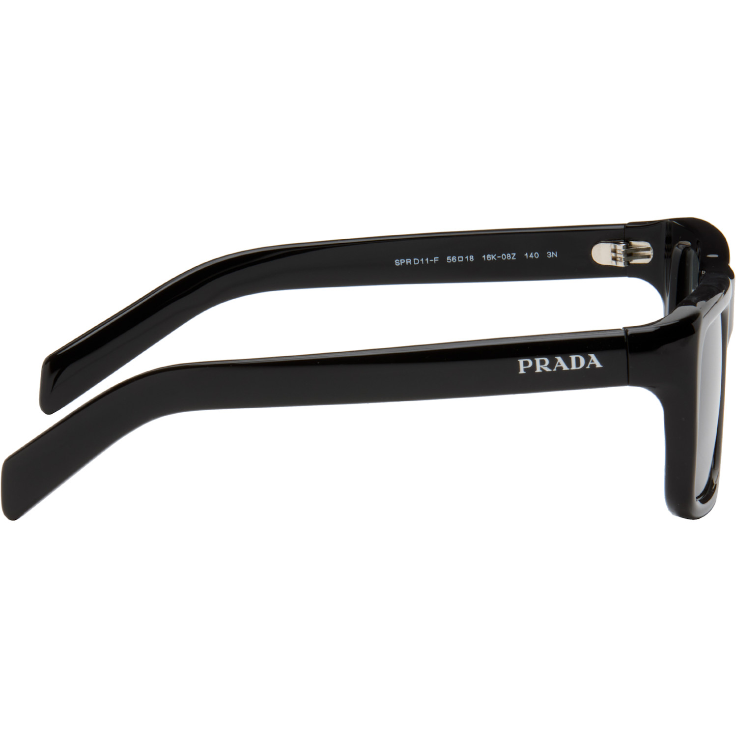  Prada Eyewear Black Square Sunglasses 