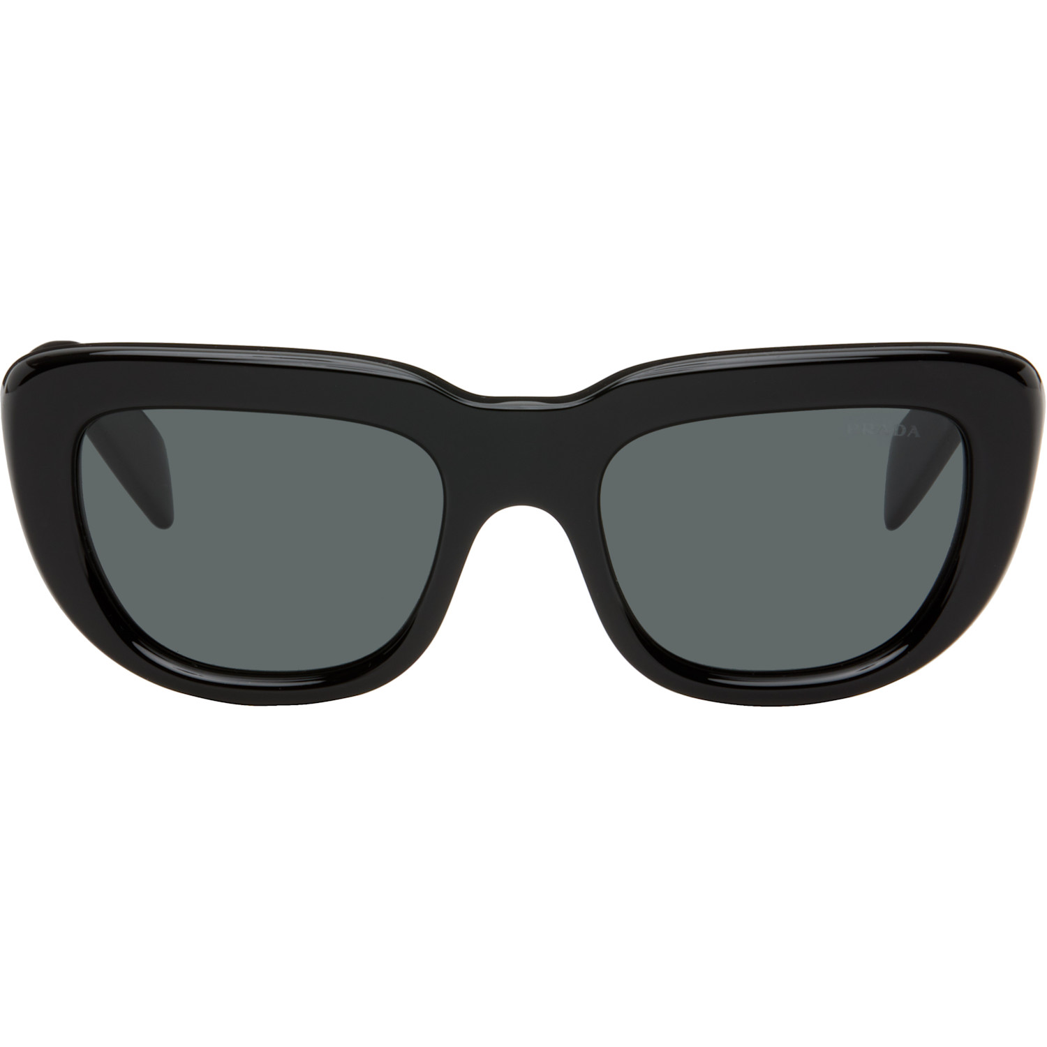 Prada Eyewear Black Cat-Eye Sunglasses