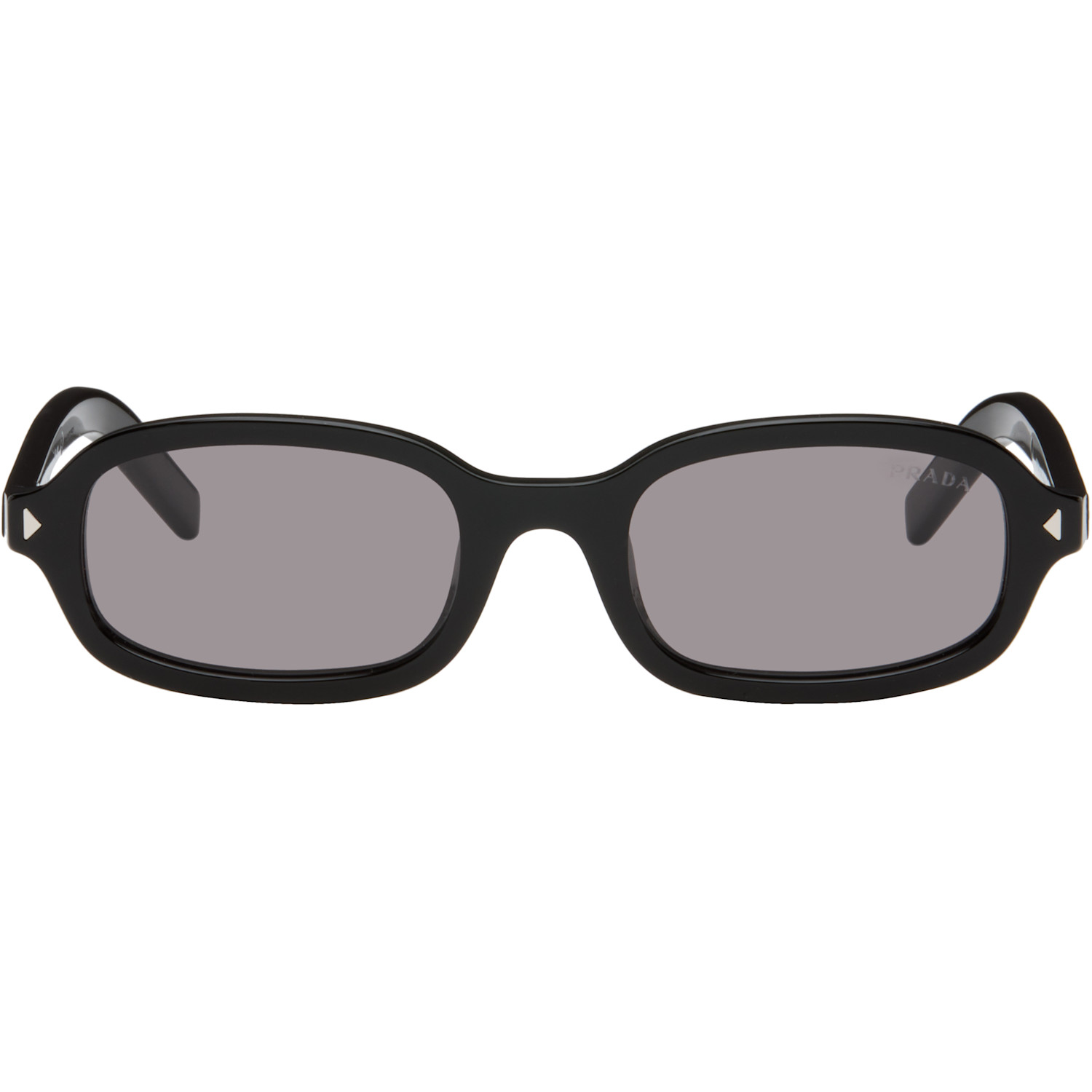 Prada Eyewear Black Rectangular Sunglasses