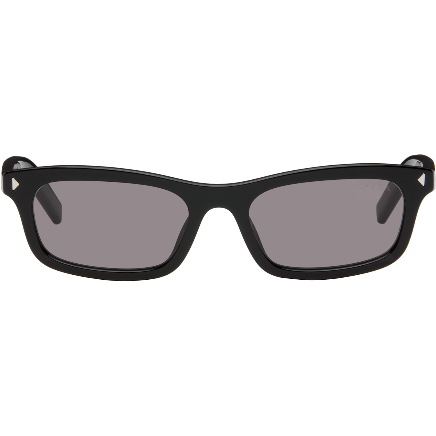 Prada Eyewear Black Rectangular Sunglasses