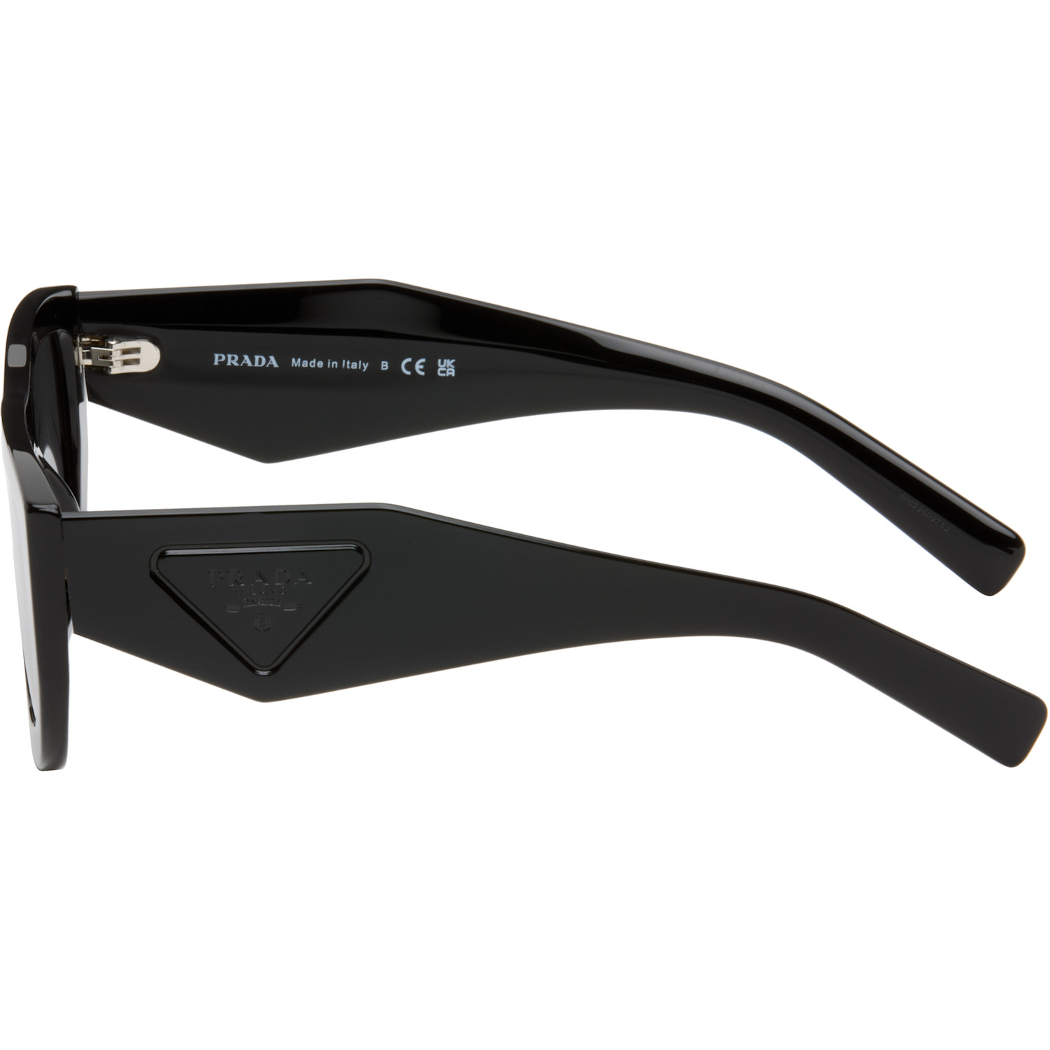 Prada Black Square Sunglasses In Black