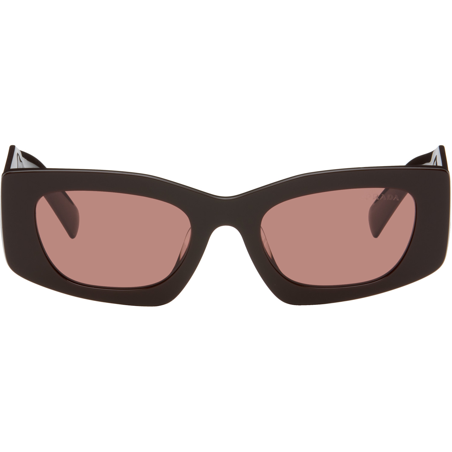 Prada Eyewear Brown Cat-Eye Sunglasses