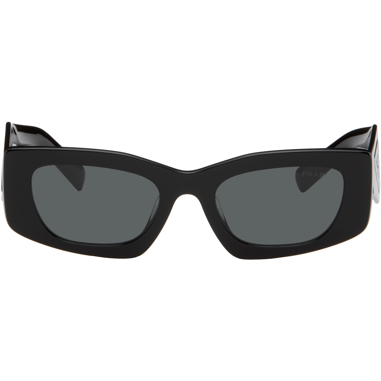 Prada Eyewear Black Cat-Eye Sunglasses