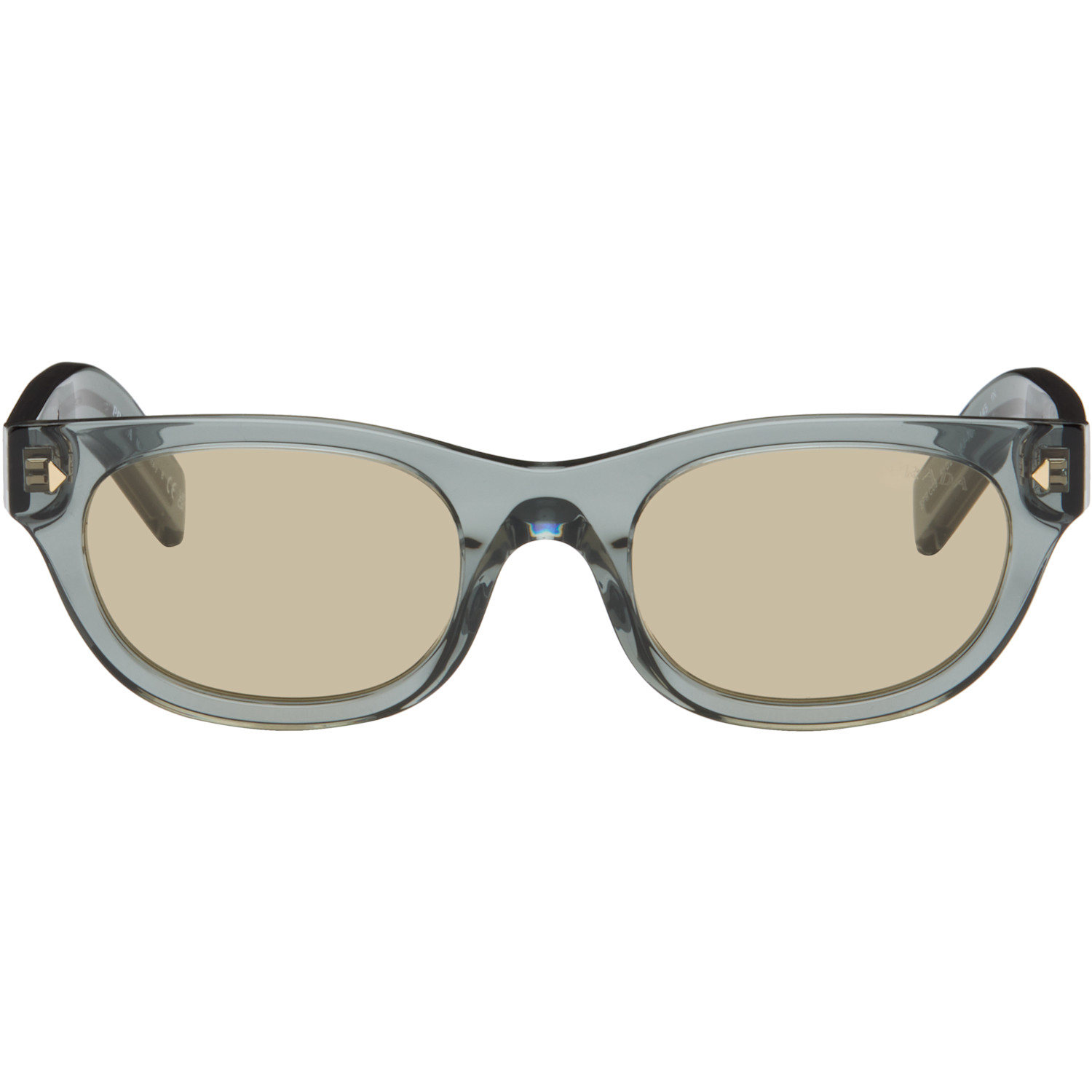 Prada Eyewear Blue Round Sunglasses