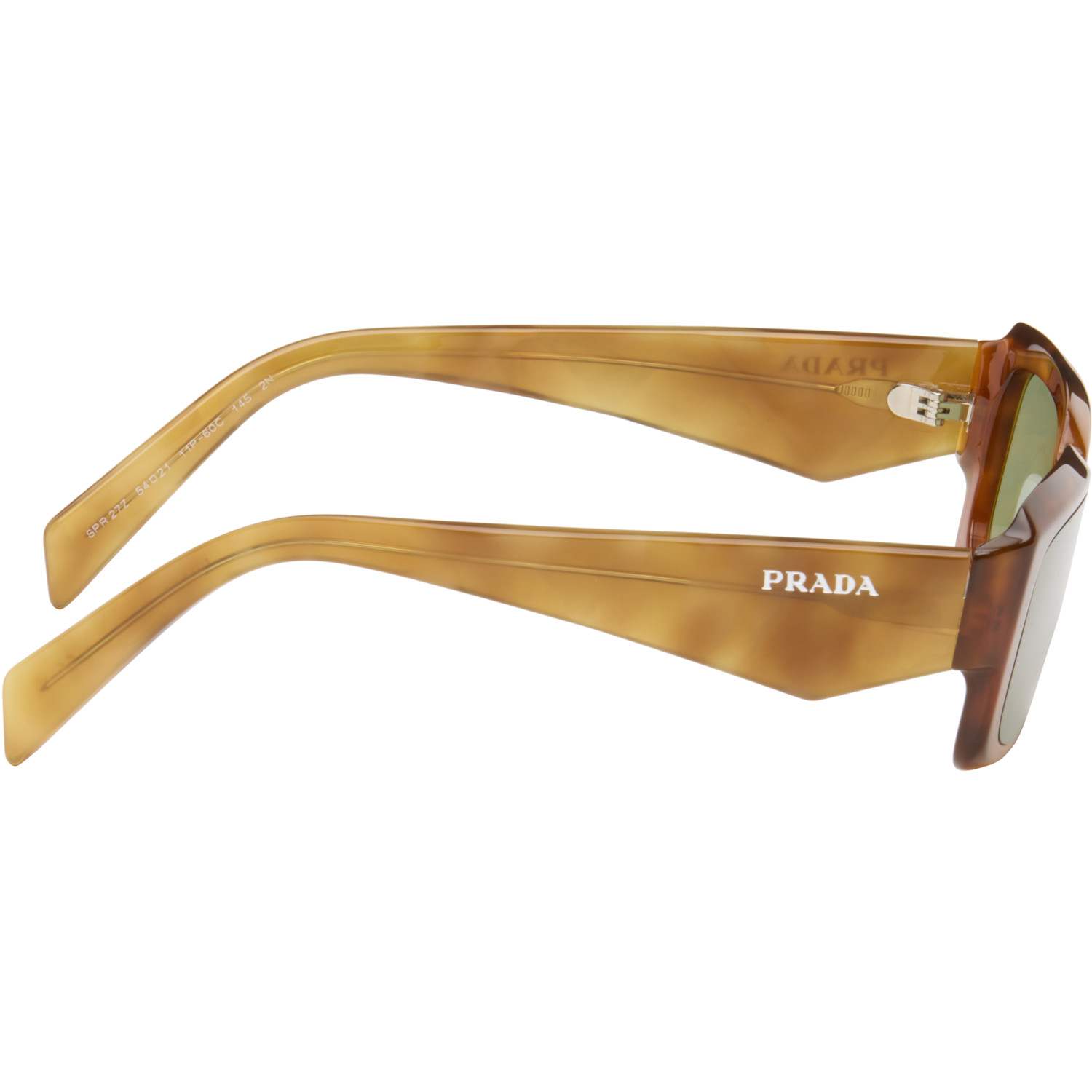  Prada Eyewear Brown Rectangular Sunglasses 