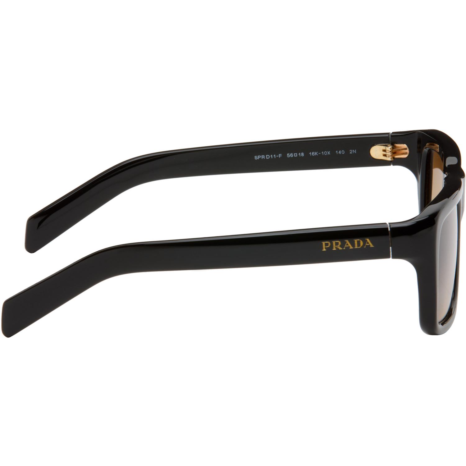  Prada Eyewear Black Square Sunglasses 