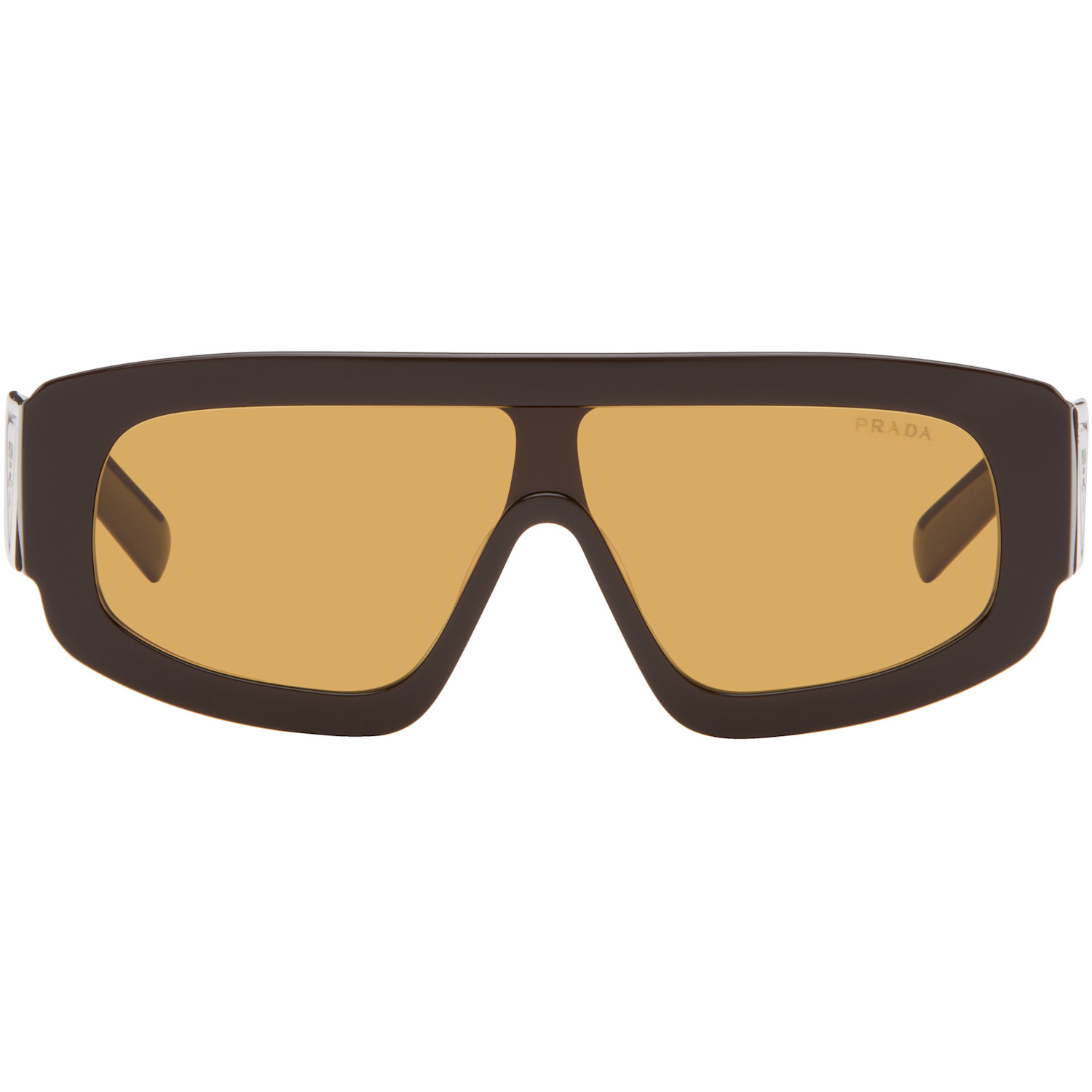 Prada Eyewear Brown PR D10S Sunglasses