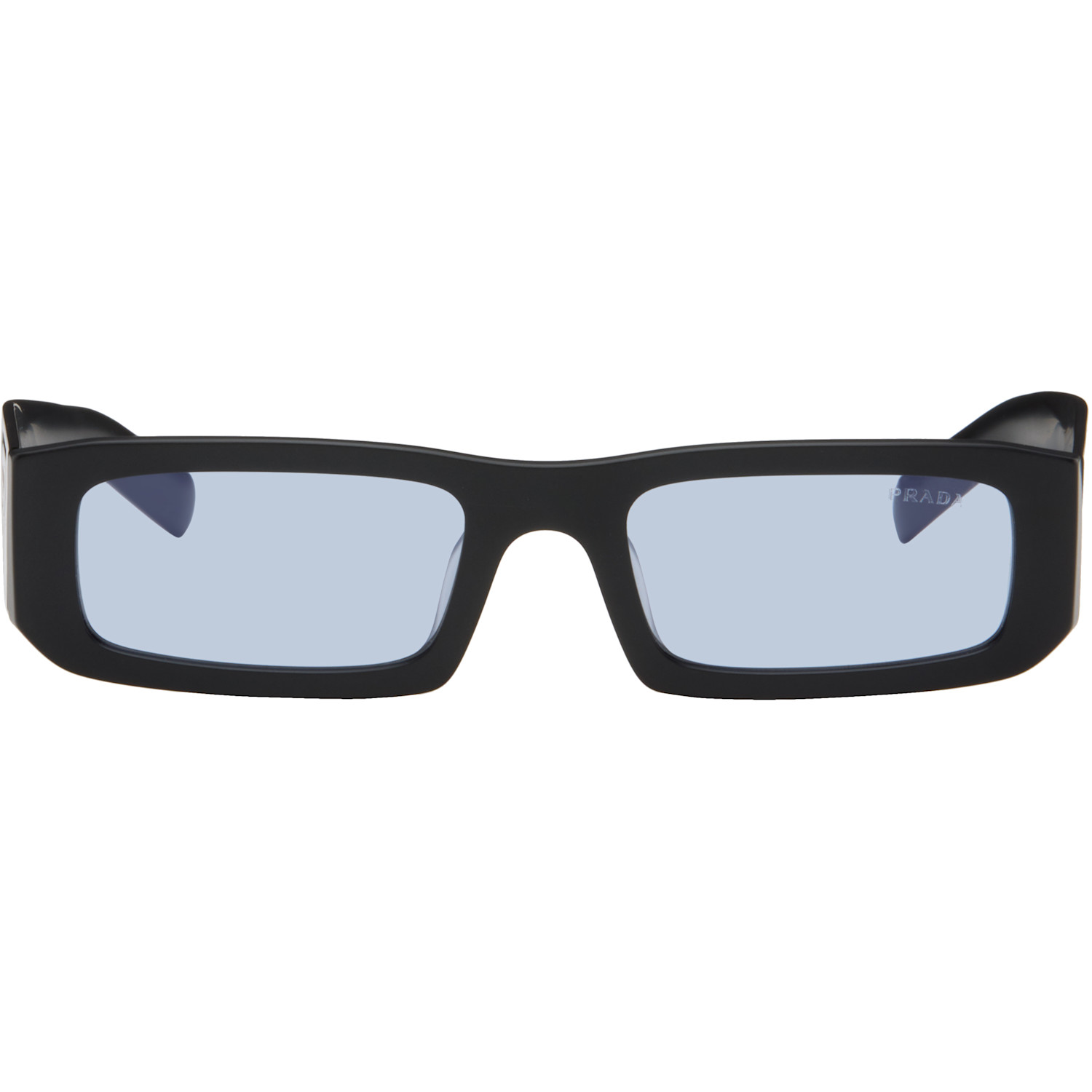 Prada Eyewear Black Rectangular Sunglasses