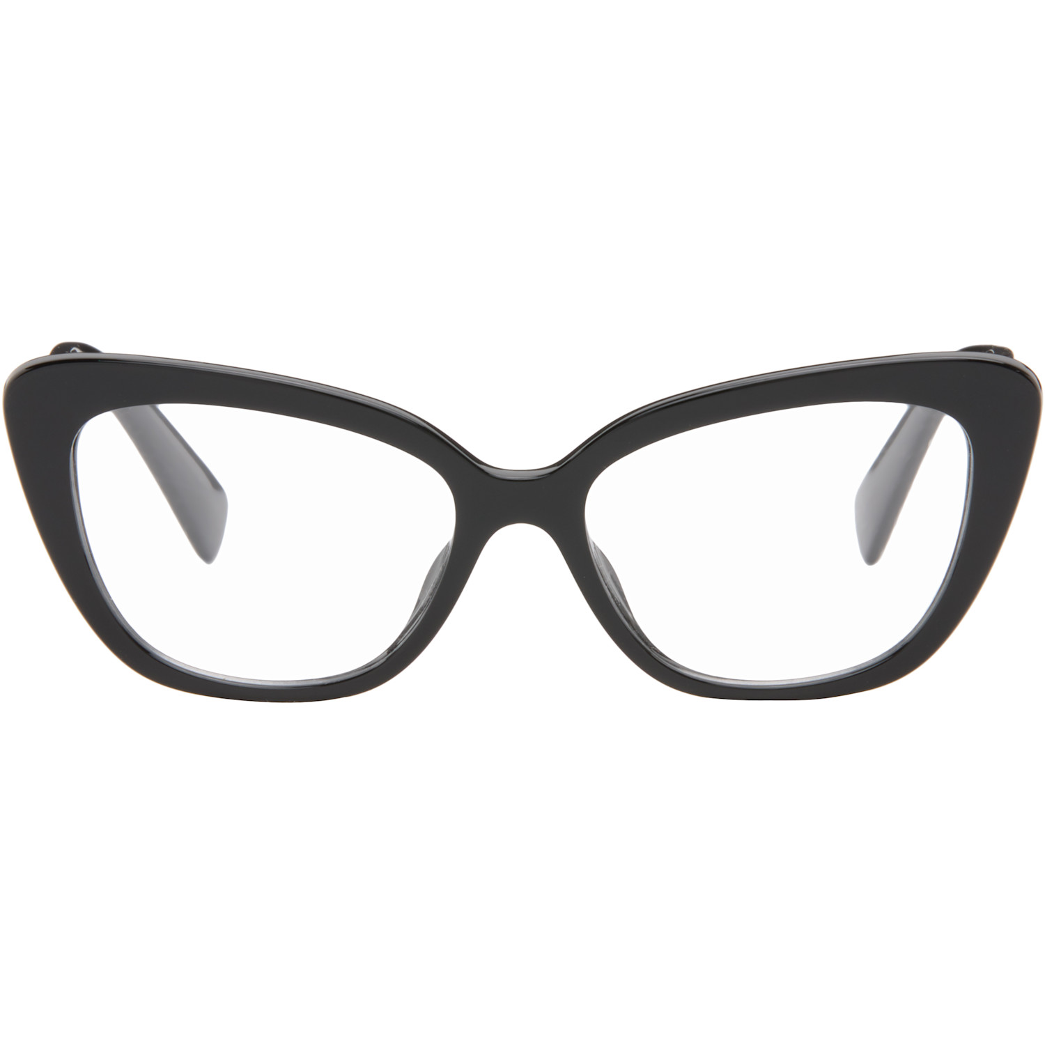 Miu Miu Eyewear Black Cateye Glasses