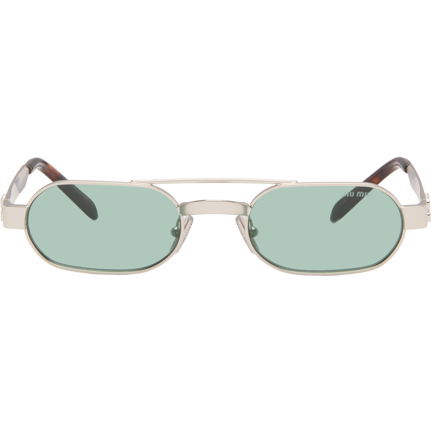 Miu Miu Eyewear Silver Envie Sunglasses