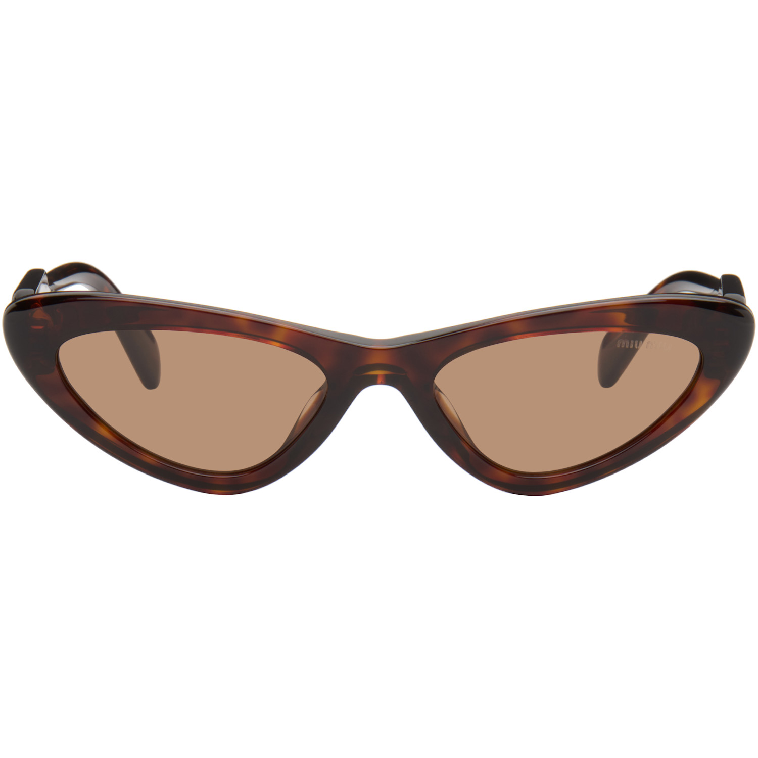 Miu Miu Eyewear Brown 'Miu Miu Eyewear Collection' Sunglasses