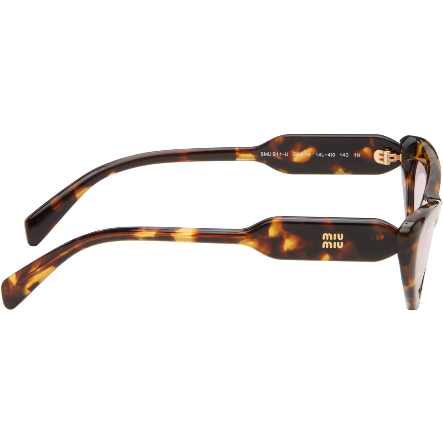  Miu Miu Eyewear Brown Cat-eye Sunglasses 