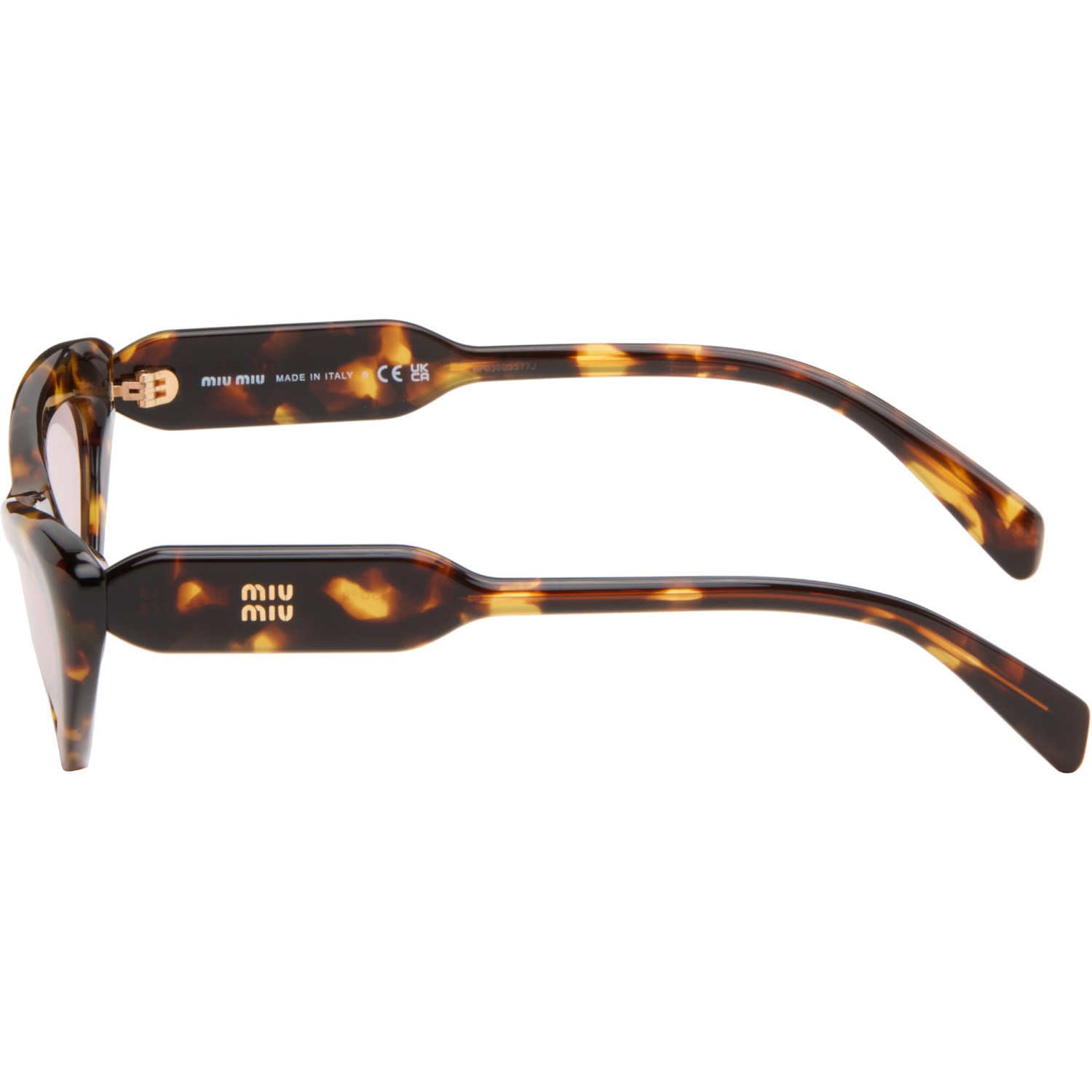  Miu Miu Eyewear Brown Cat-eye Sunglasses 