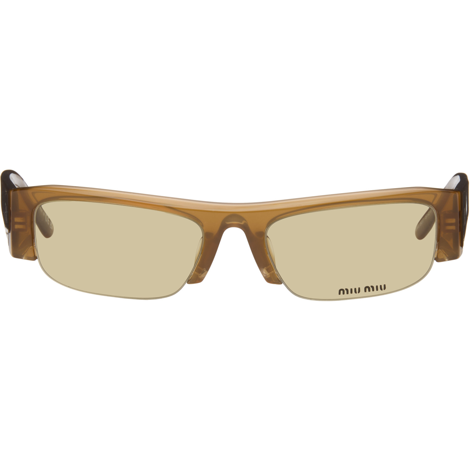 Miu Miu Eyewear Brown Vedette Sunglasses