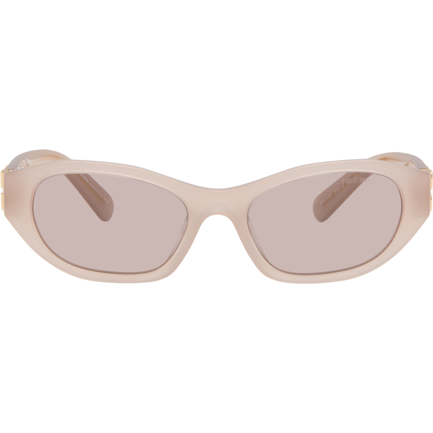 Miu Miu Eyewear Gray Logo Sunglasses