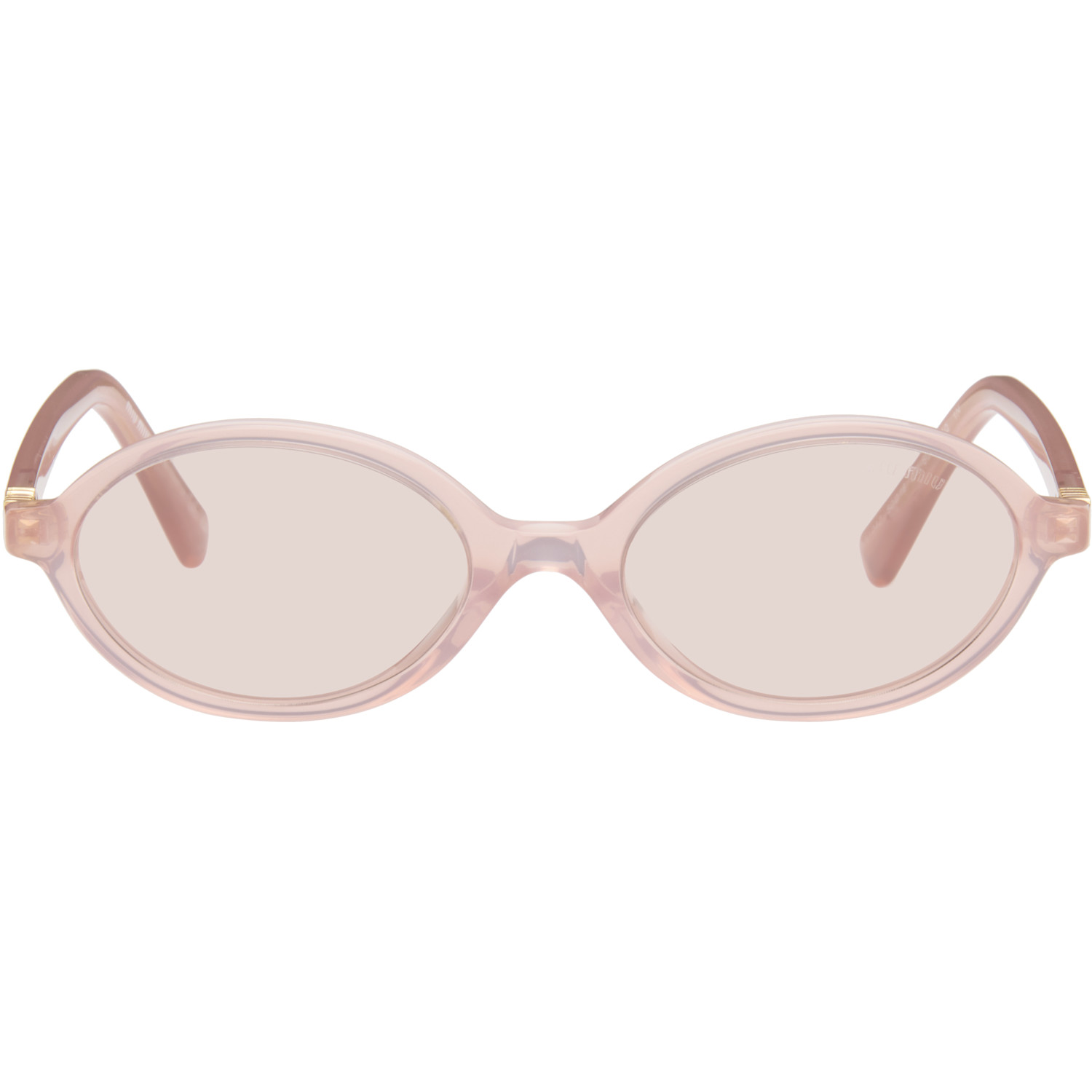 Miu Miu Eyewear Pink Miu Regard Sunglasses