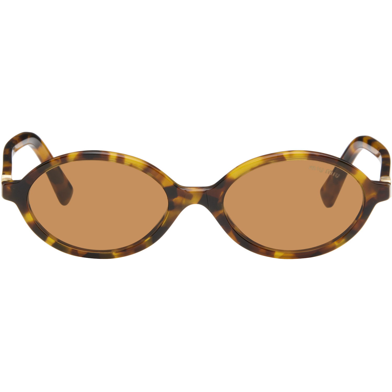 Miu Miu Eyewear Brown Miu Regard Sunglasses
