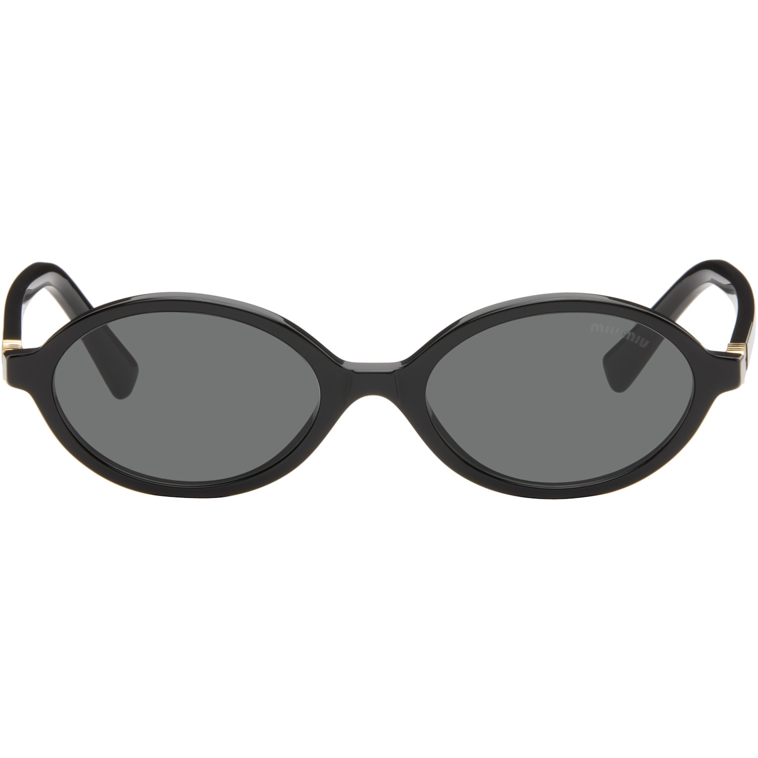 Miu Miu Eyewear Black Miu Regard Sunglasses