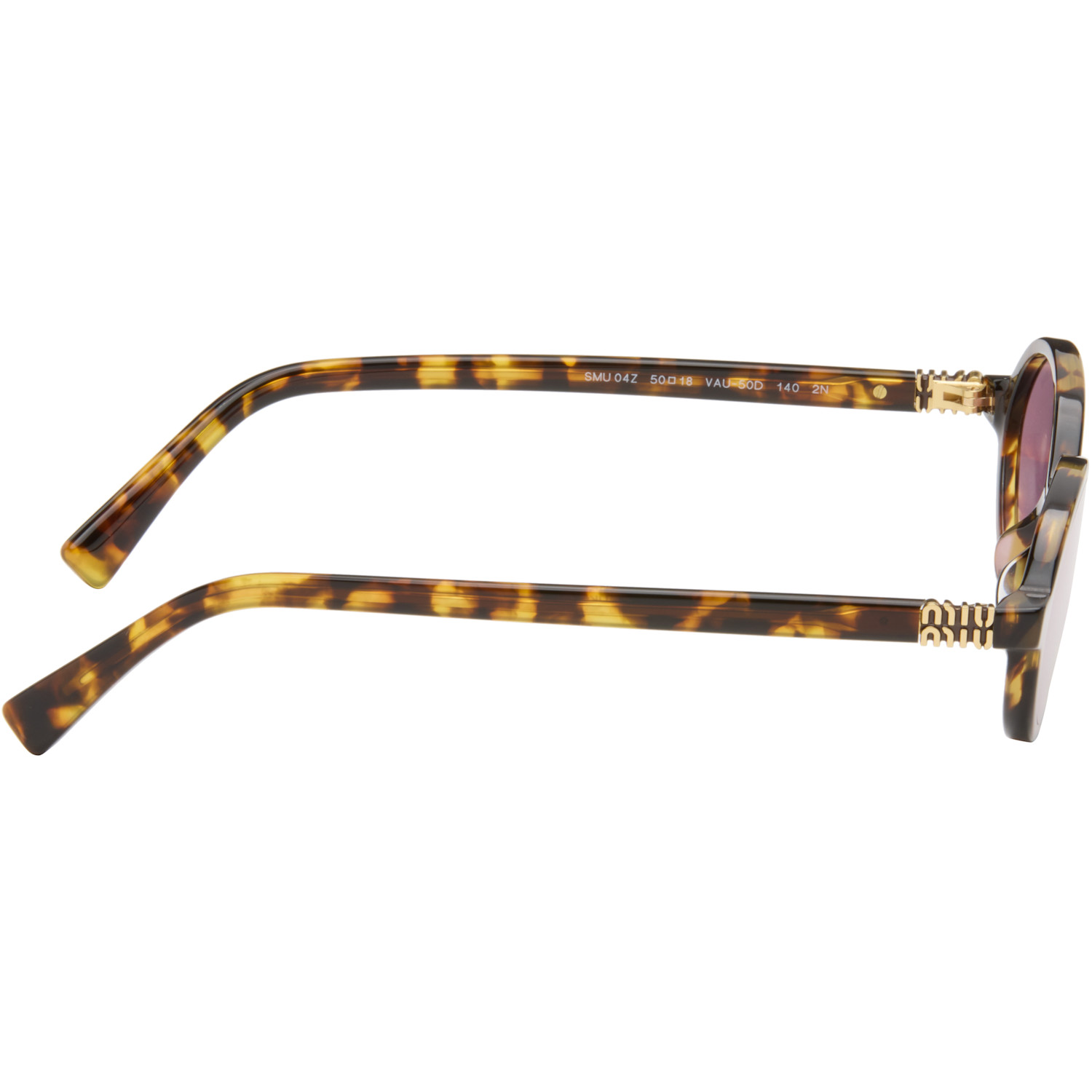  Miu Miu Eyewear Brown Miu Regard Sunglasses 