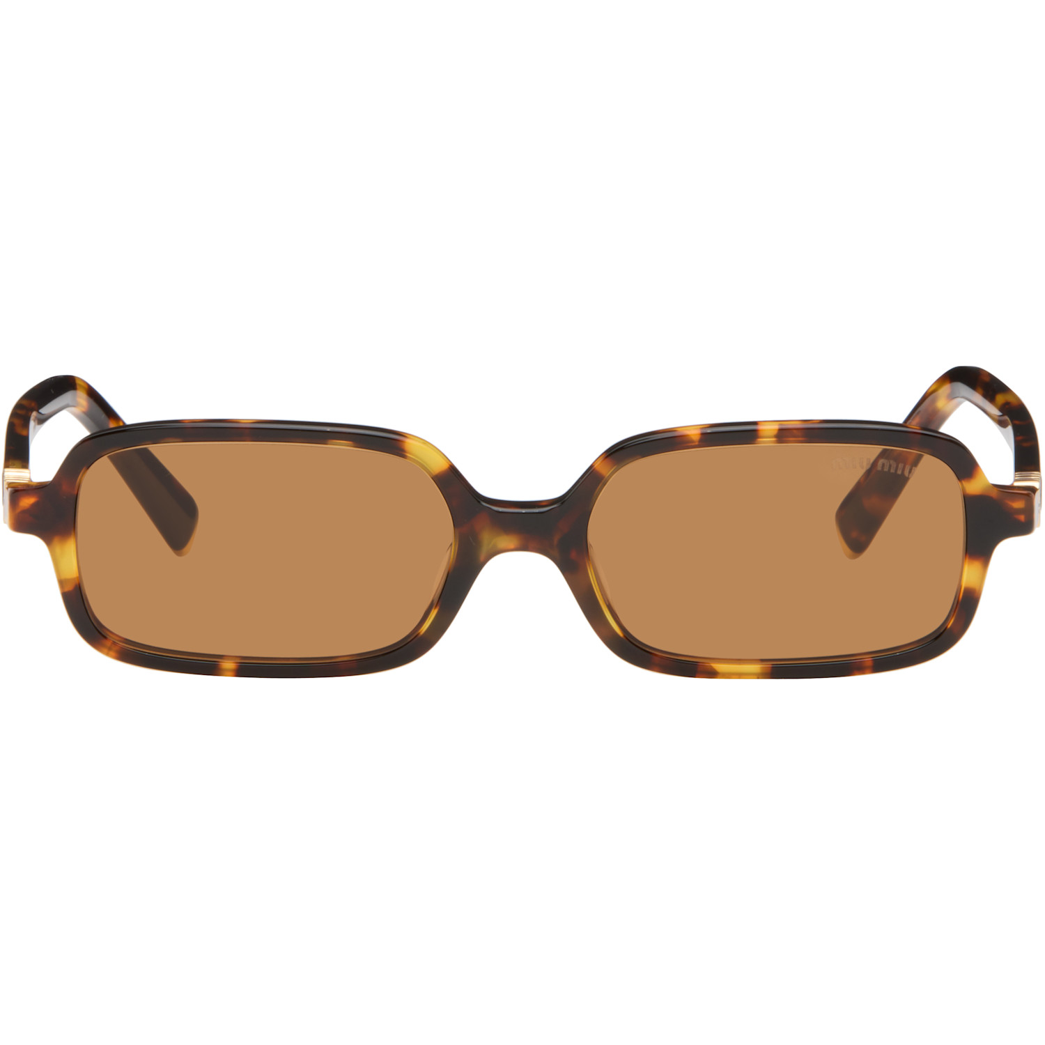 Miu Miu Eyewear Brown 'Miu Regard' Sunglasses