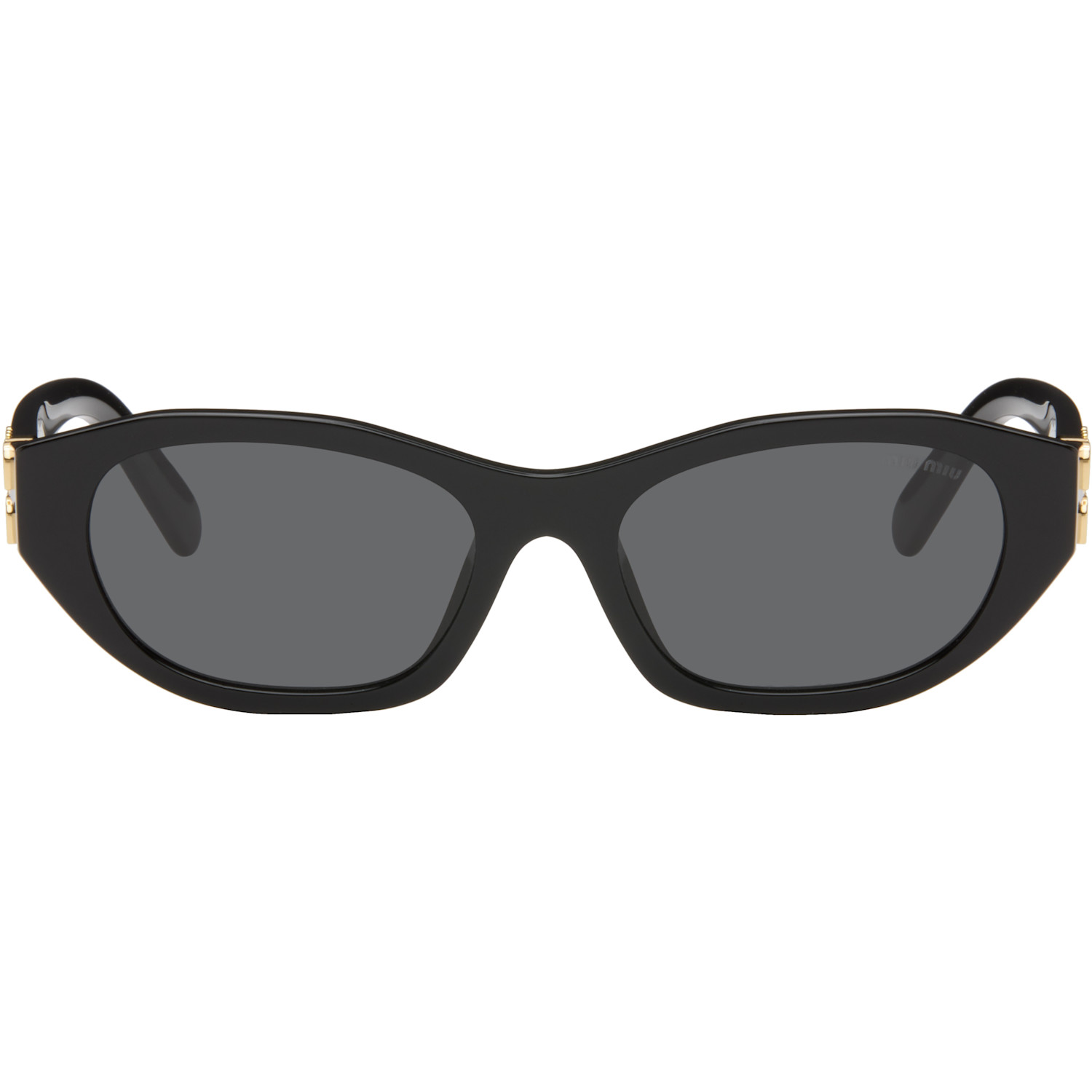 Miu Miu Black Classic Subtle Cateye Sunglasses